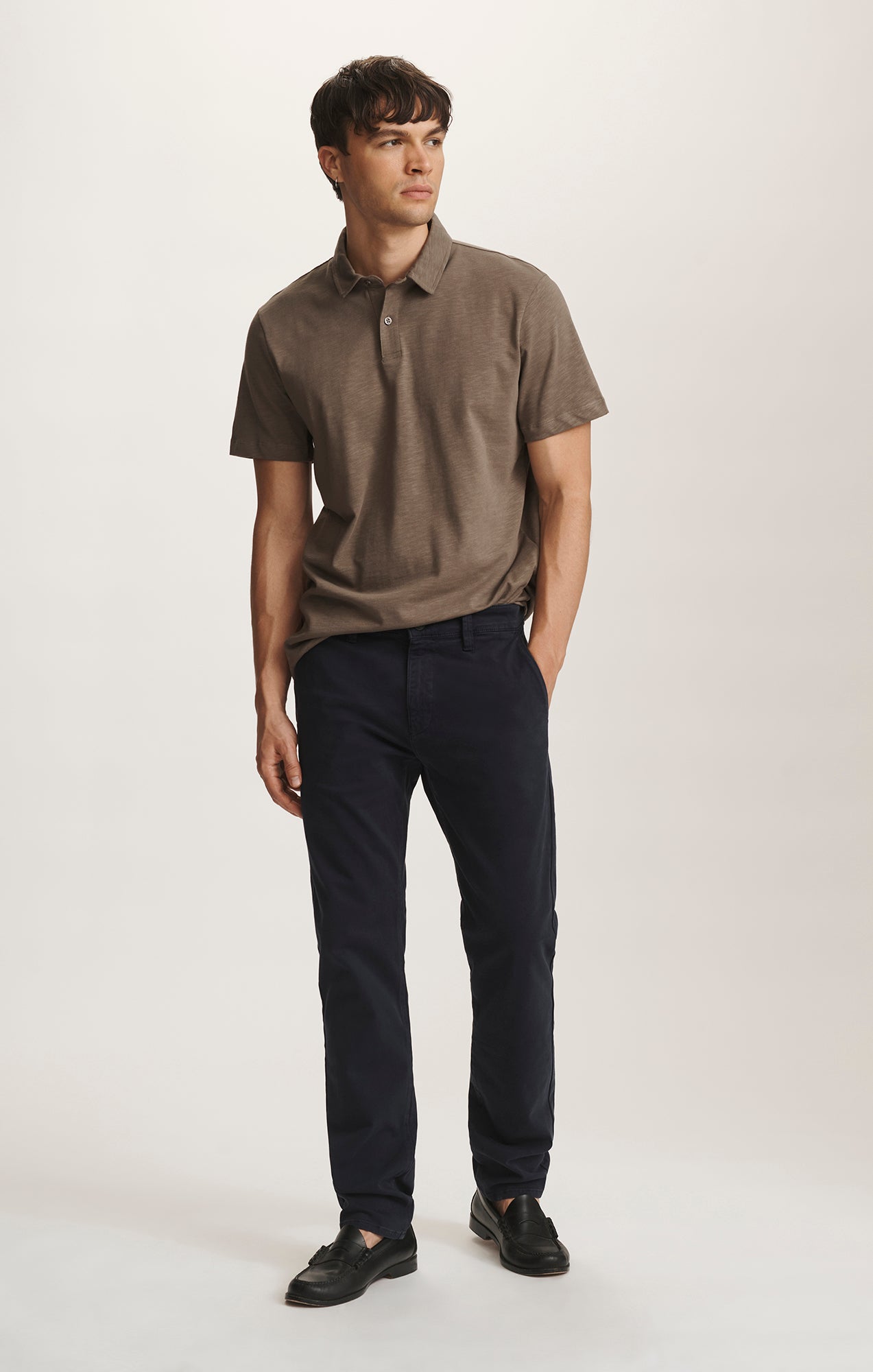 MILTON SLIM STRAIGHT CHINO IN DARK NAVY CASUAL TWILL - Mavi Jeans