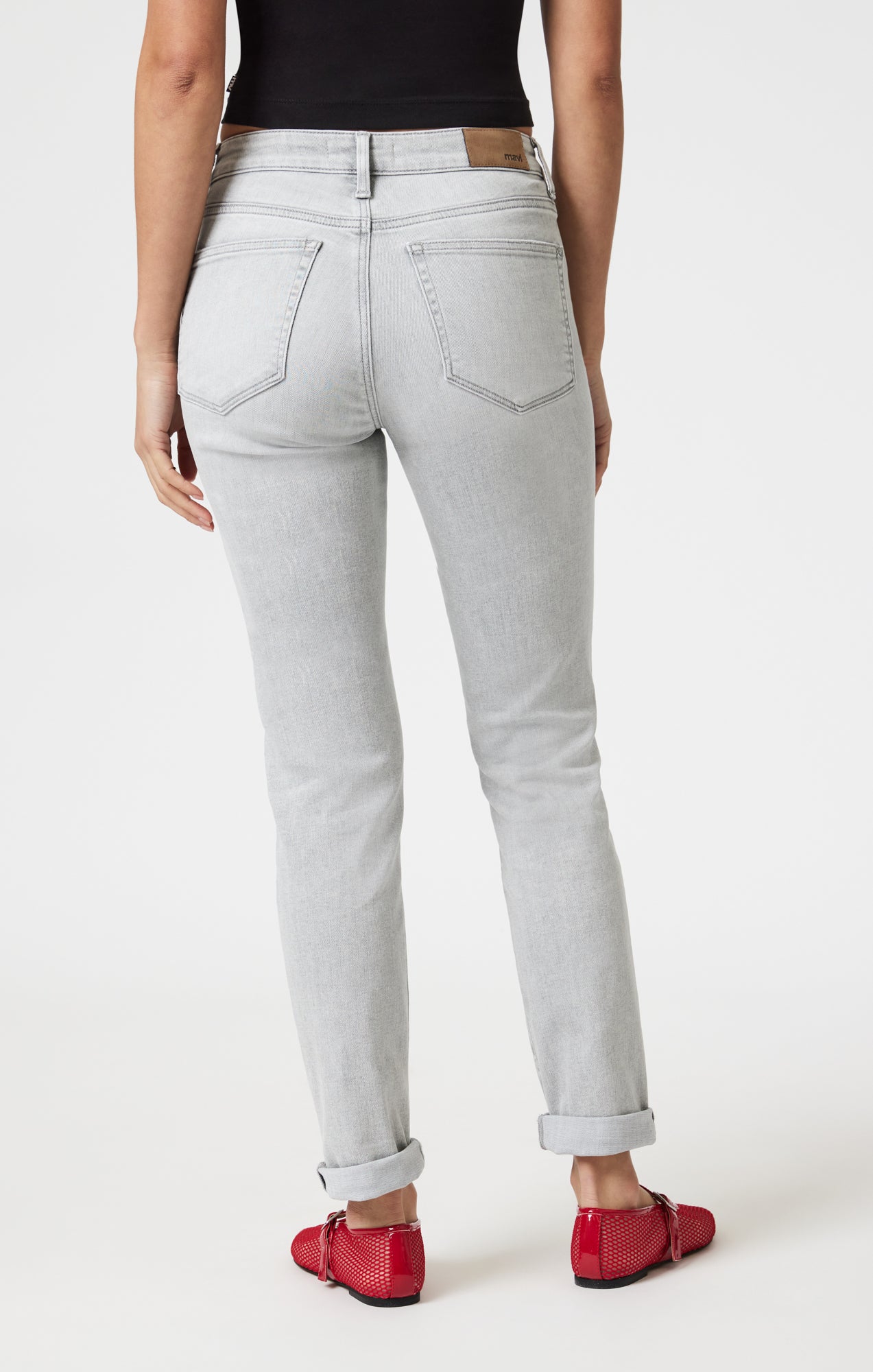 KATHLEEN SLIM BOYFRIEND IN ICE GREY FEATHER BLUE - Mavi Jeans