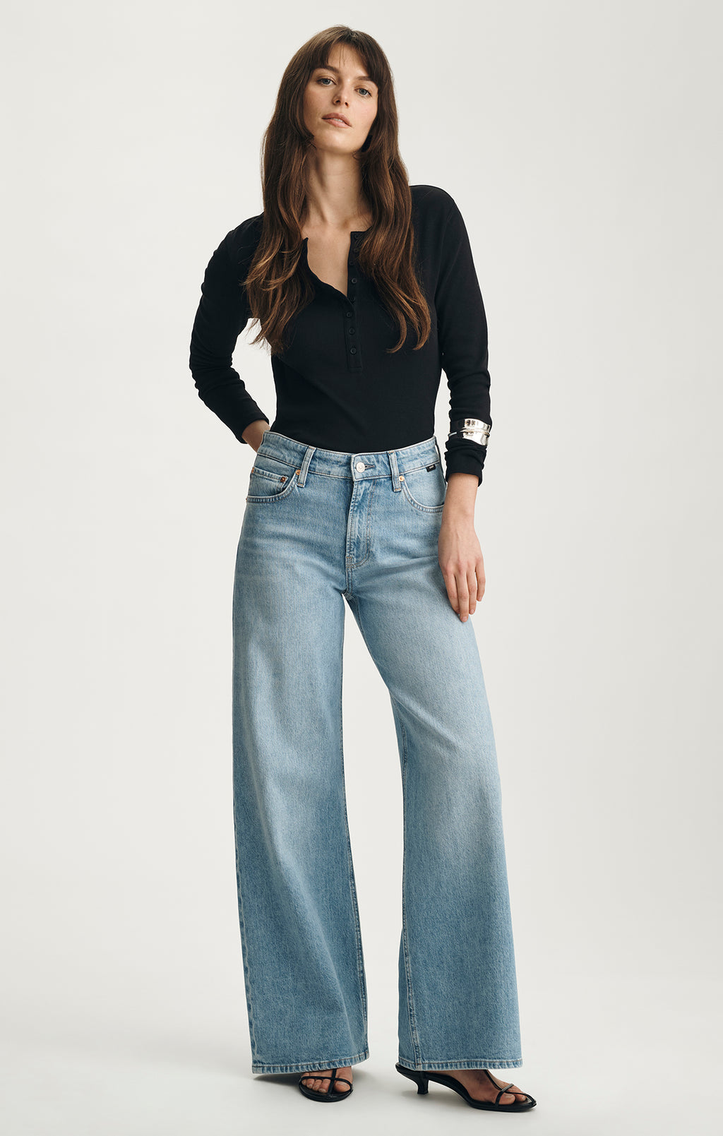 FLORIDA WIDE LEG IN BLEACHED CLASSIC BLUE - Mavi Jeans