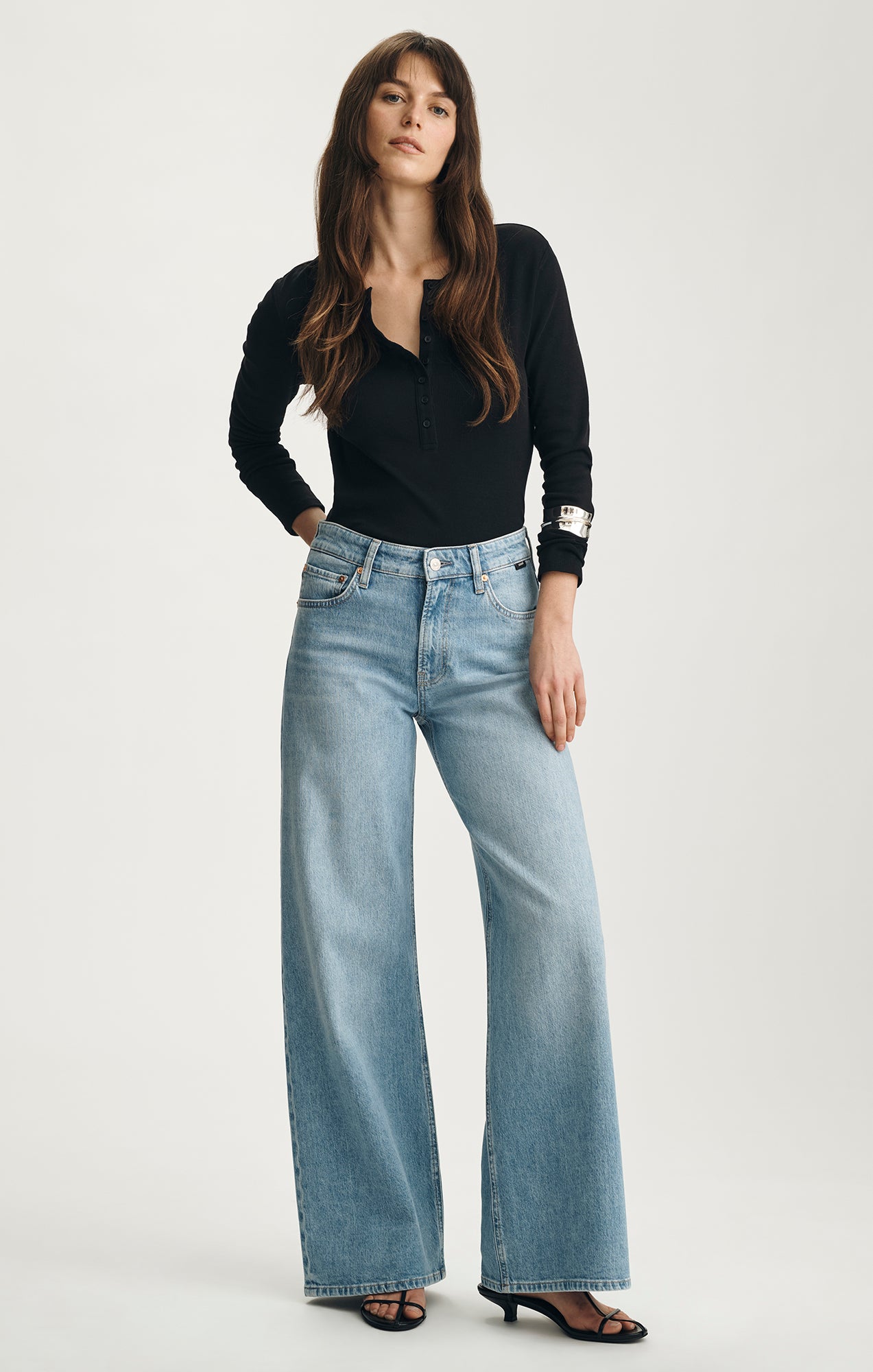 FLORIDA WIDE LEG IN BLEACHED CLASSIC BLUE - Mavi Jeans