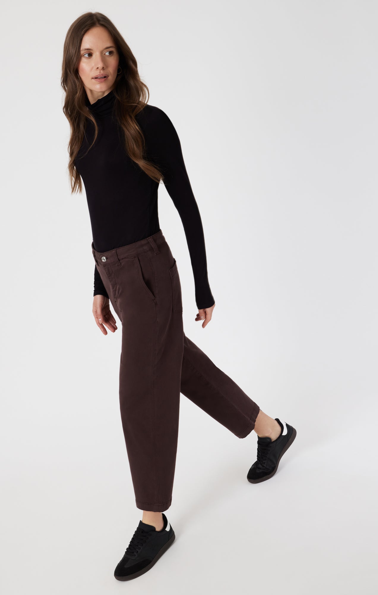 LAUREN STRAIGHT CHINO IN CURRANT CASUAL TWILL - Mavi Jeans