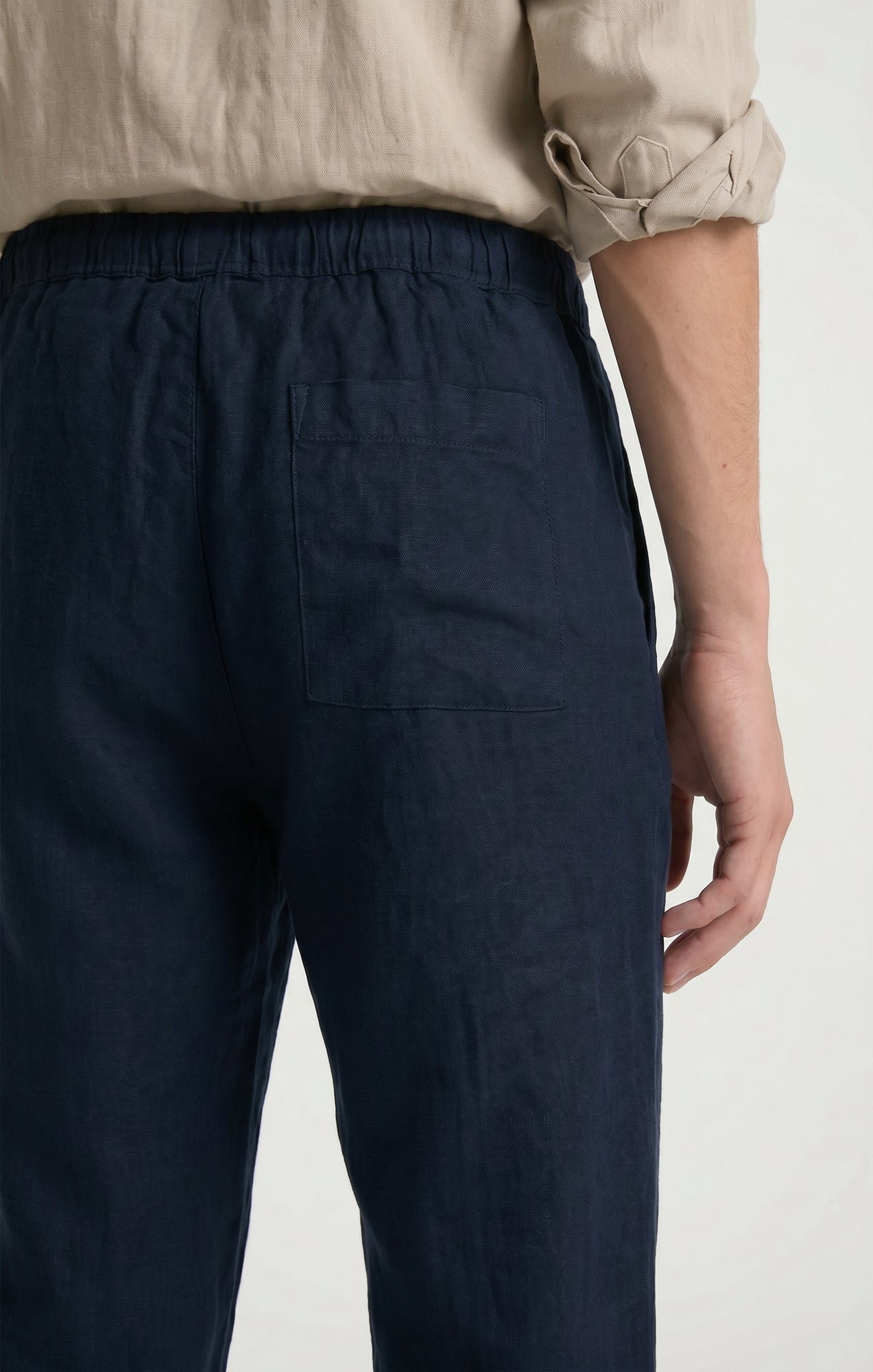 LINEN PANTS IN DARK SAPPHIRE - Mavi Jeans