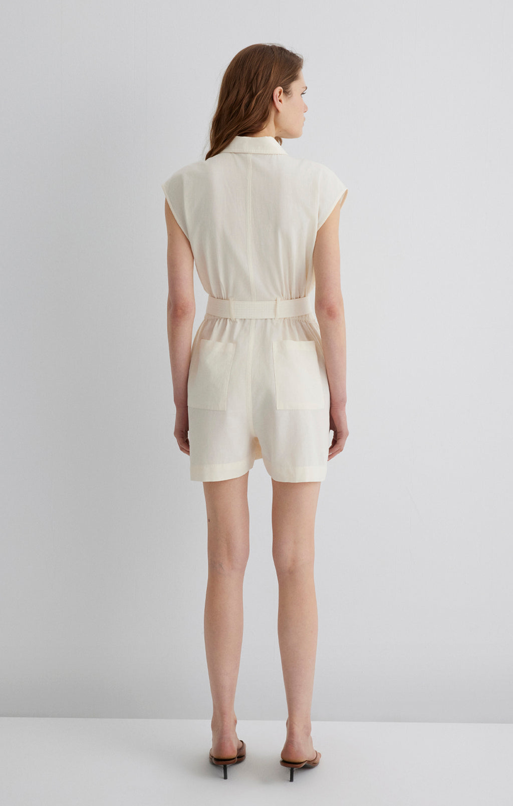 ZIP-UP ROMPER IN PRISTINE - Mavi Jeans