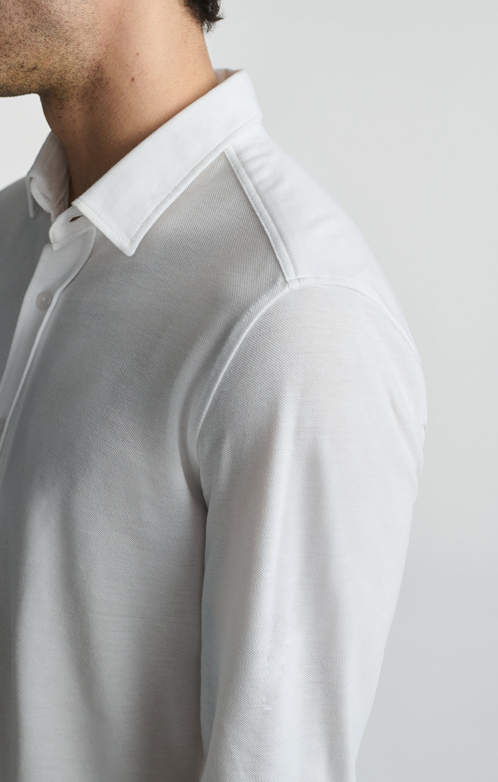 LONG SLEEVE BUTTON-UP SHIRT IN WHITE - Mavi Jeans