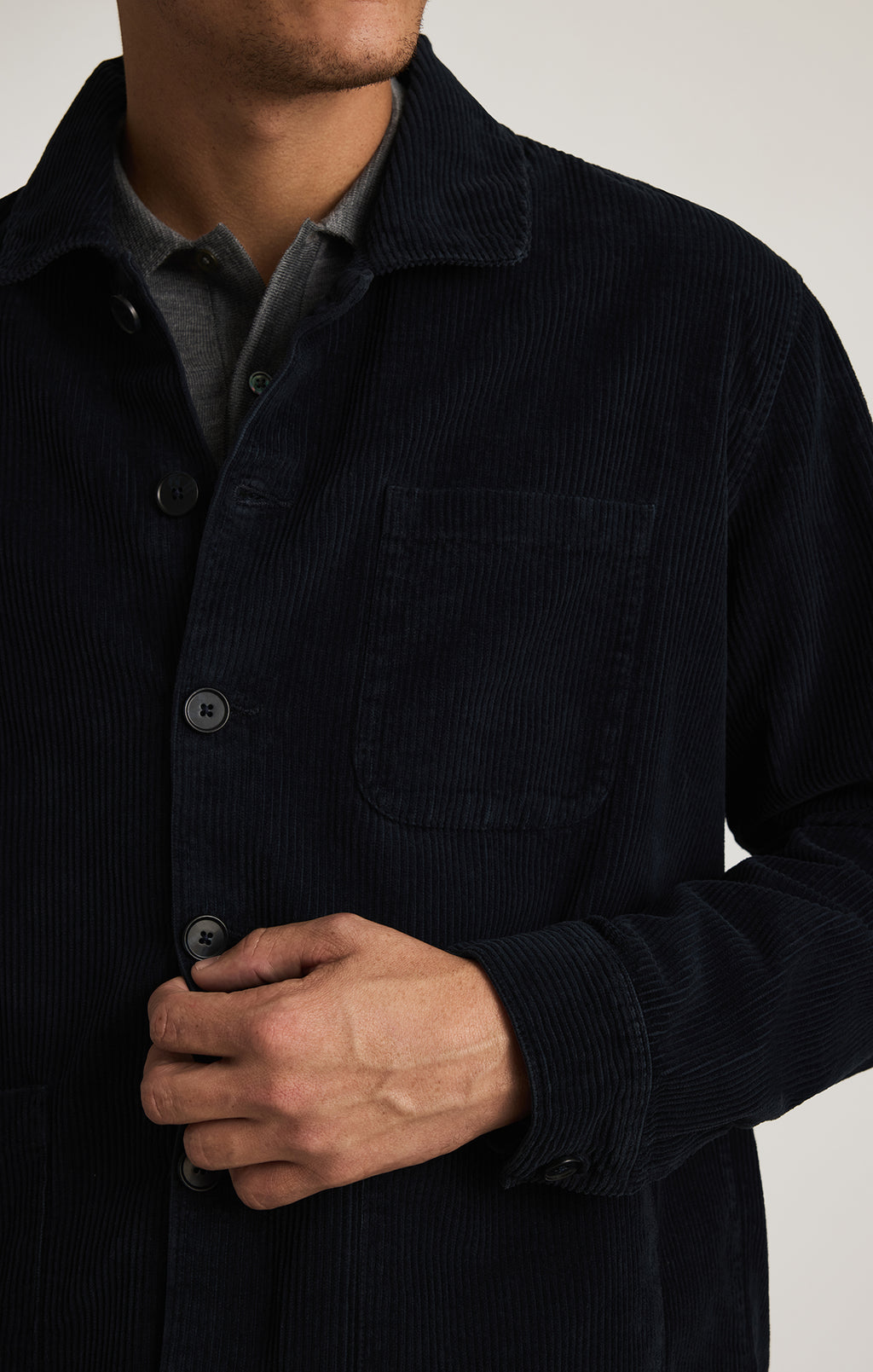 BUTTON-UP OVERSHIRT IN NAVY - Mavi Jeans