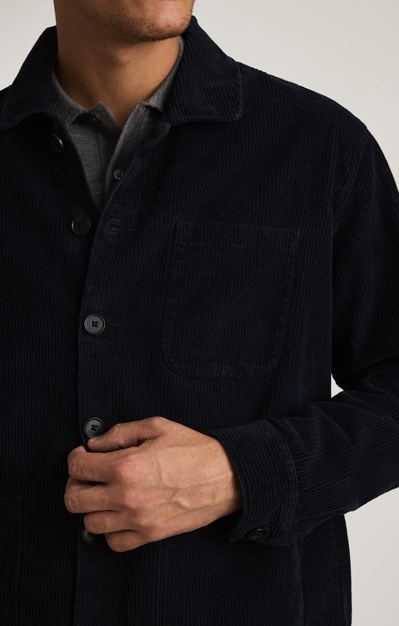 BUTTON-UP OVERSHIRT IN NAVY - Mavi Jeans