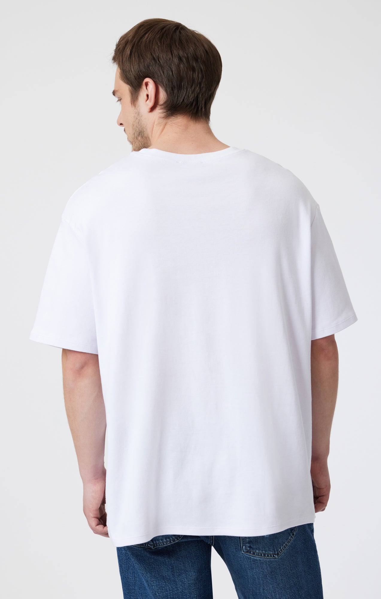 DROP SHOULDER T-SHIRT IN WHITE - Mavi Jeans