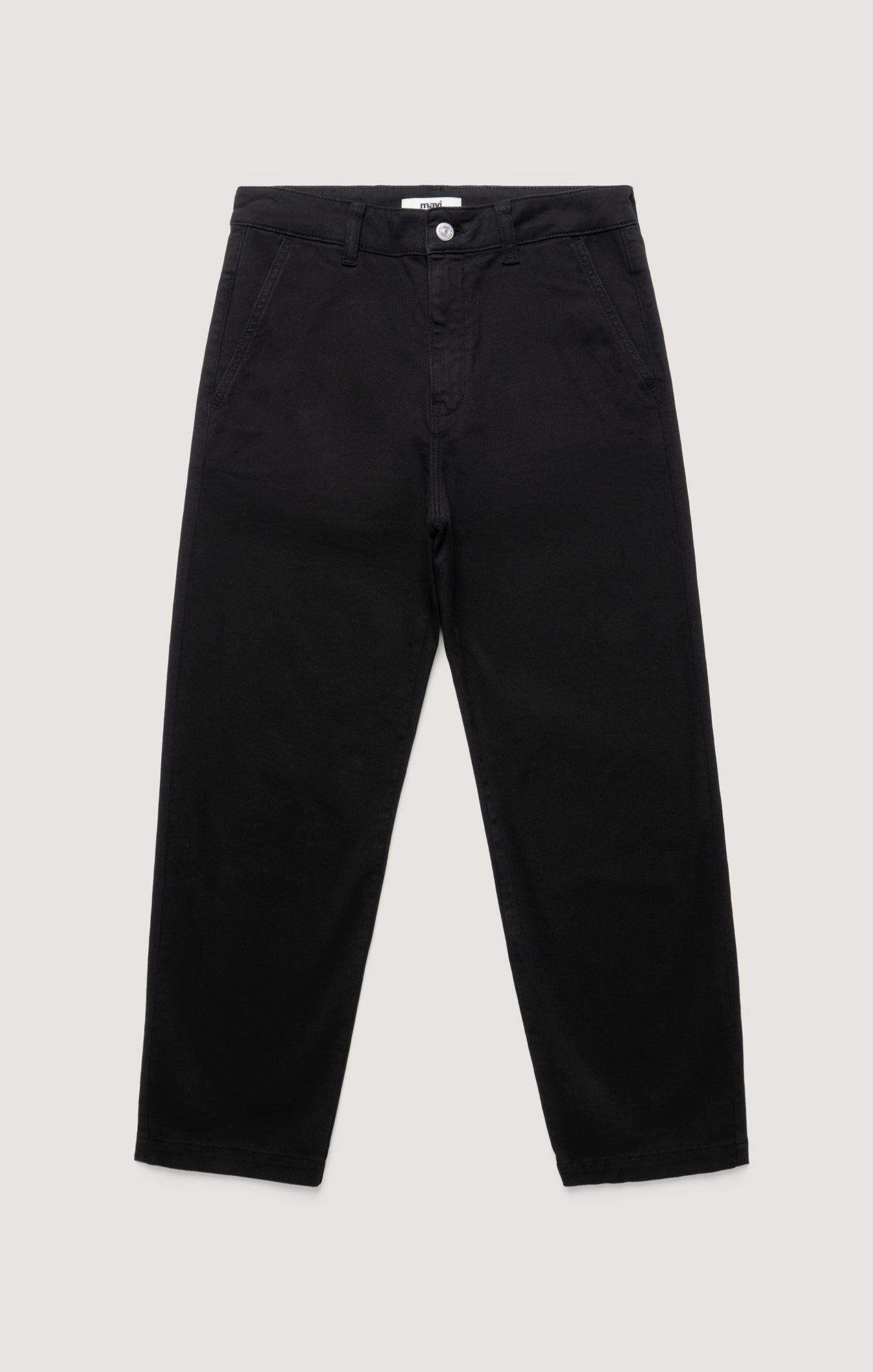 LAUREN STRAIGHT CHINO IN BLACK CASUAL TWILL - Mavi Jeans