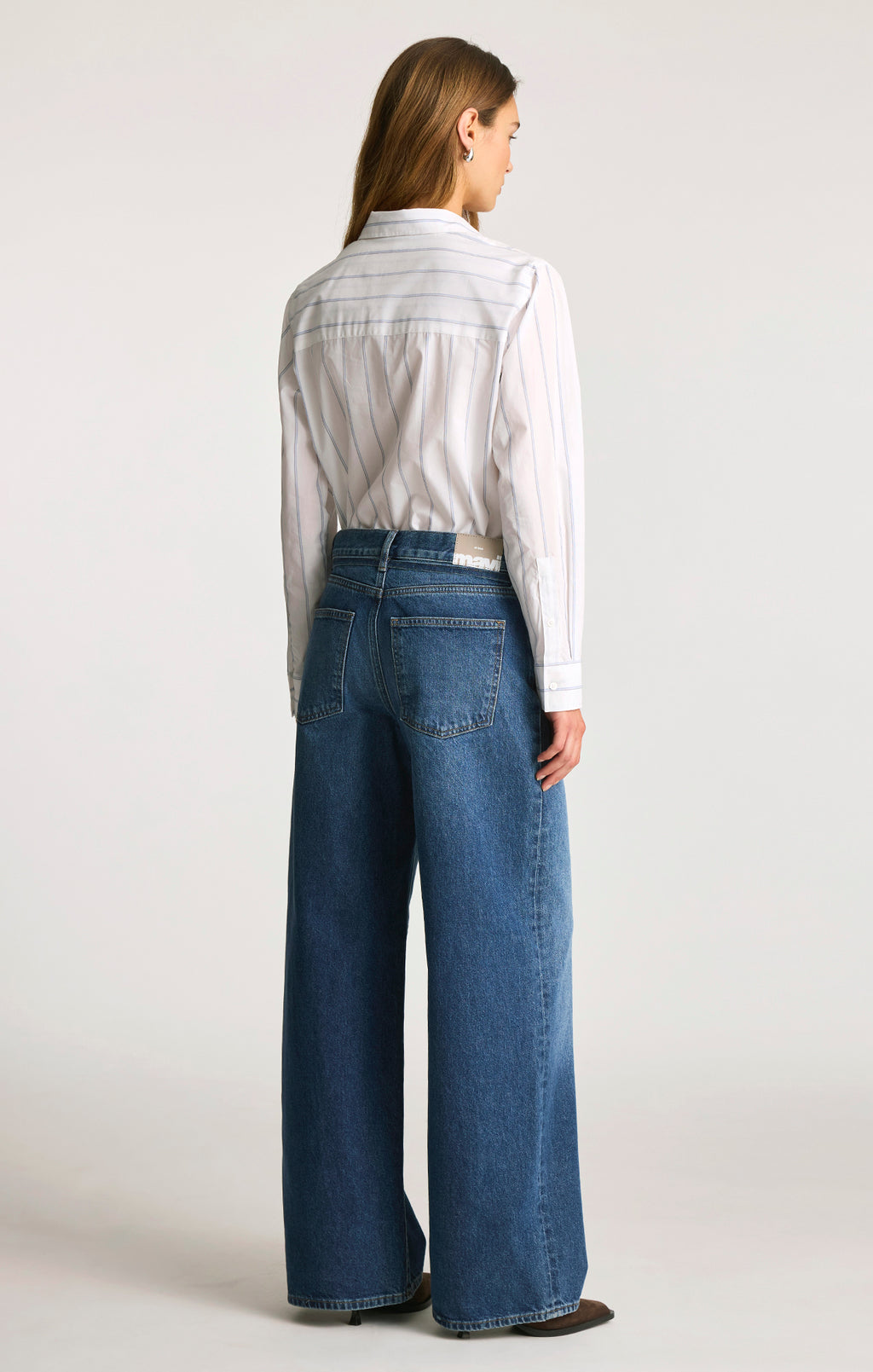 WENDY LOOSE STRAIGHT LEG IN MID BRUSHED CLASSIC DENIM - Mavi Jeans