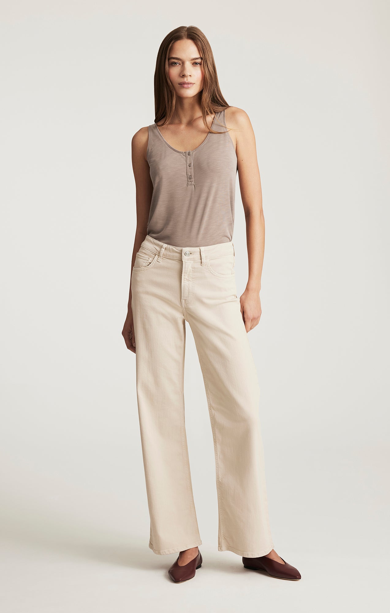 ALENA WIDE LEG IN CHAMPAGNE FLEX BLUE - Mavi Jeans