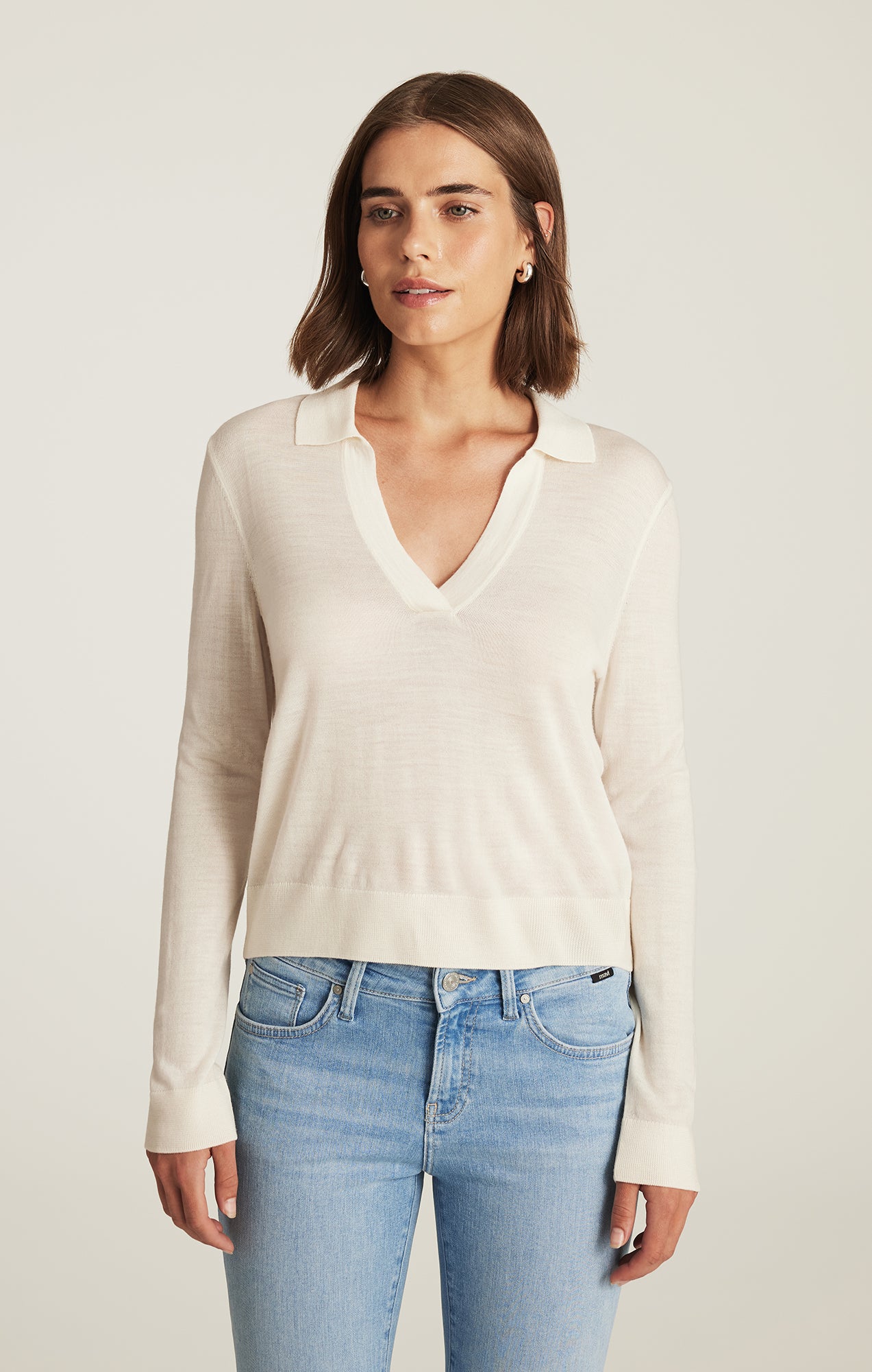 EDITION WOOL PULLOVER SWEATER IN ANTIQUE WHITE