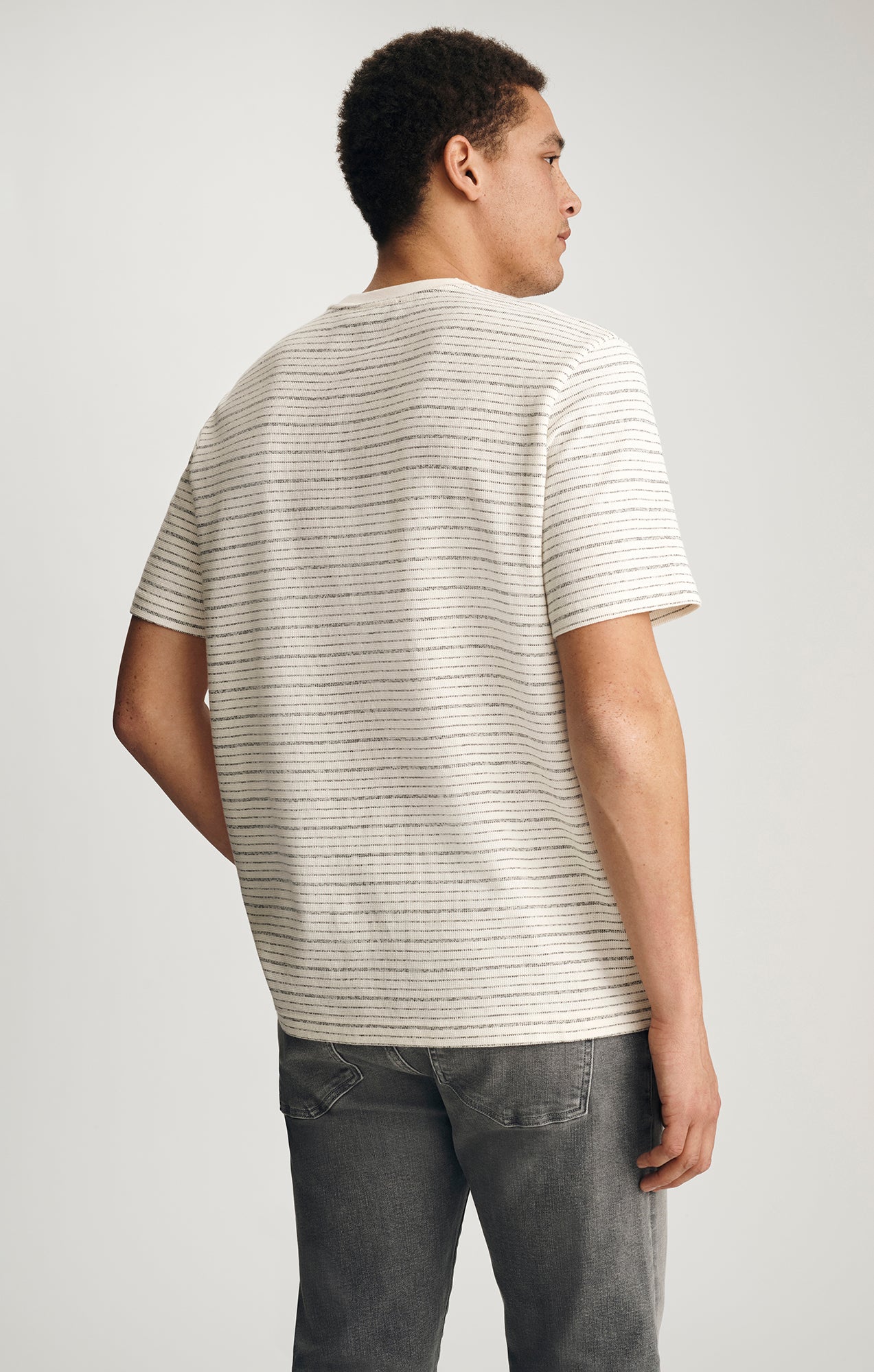 CREW NECK T-SHIRT IN ANTIQUE WHITE - Mavi Jeans
