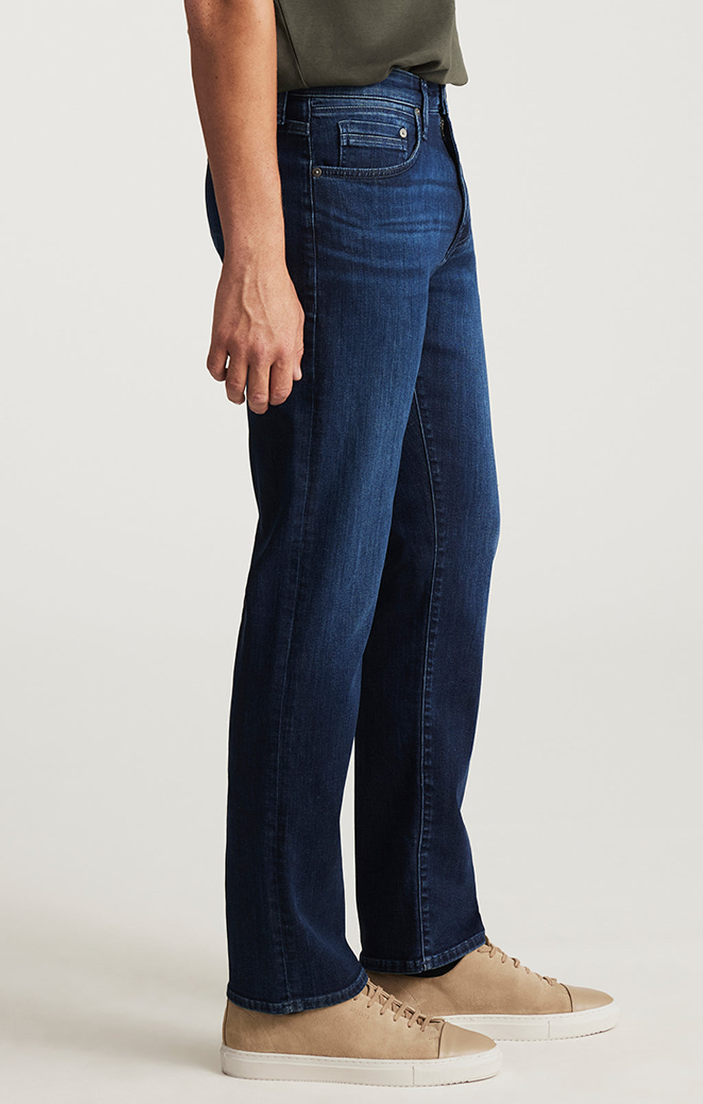 ZACH STRAIGHT LEG IN DARK BRUSHED WILLIAMSBURG - Mavi Jeans