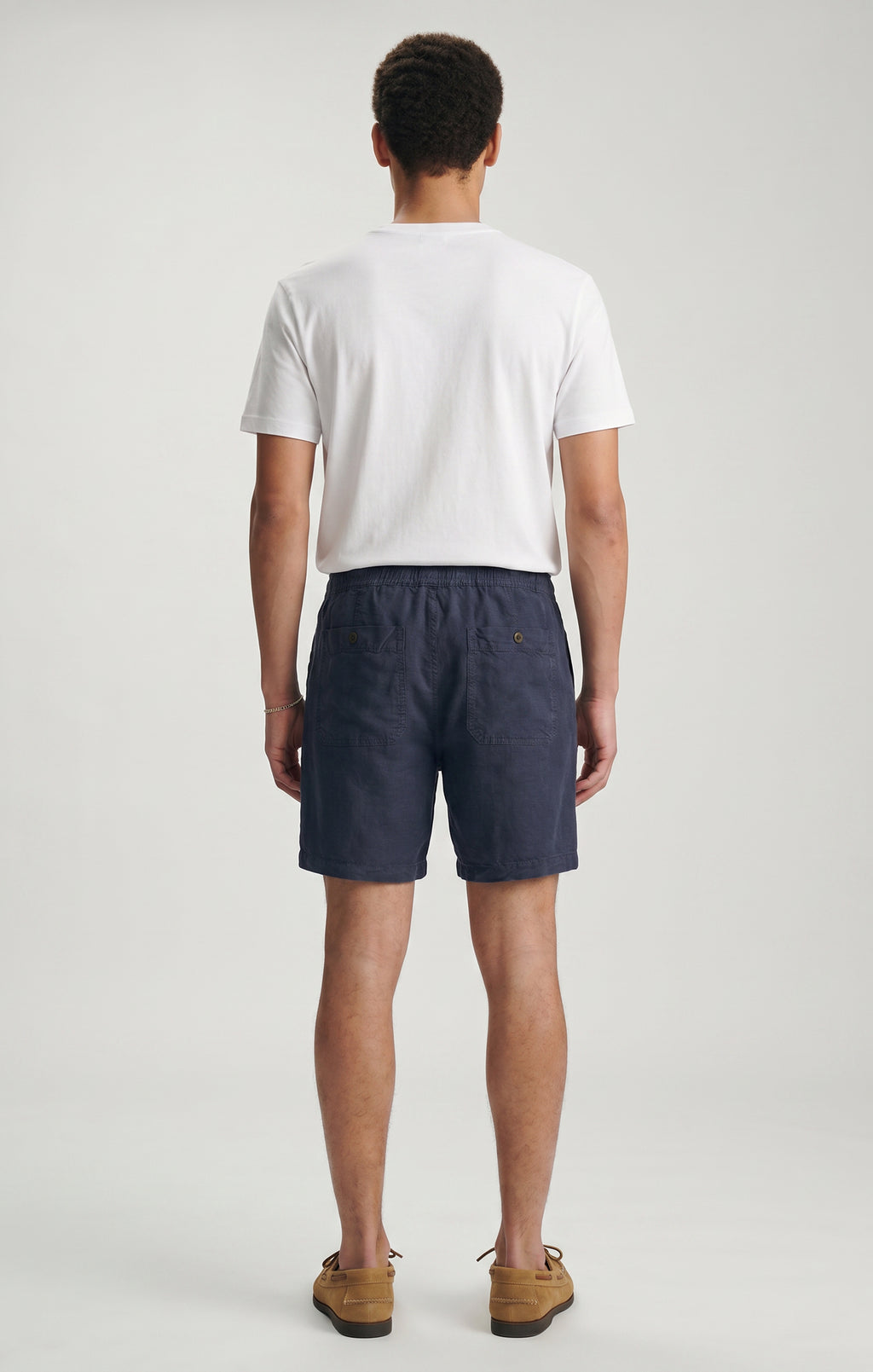 DAXON SHORTS IN NAVY LINEN - Mavi Jeans