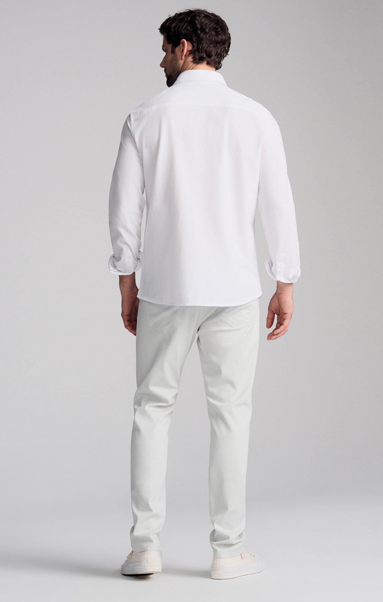 LONG SLEEVE DRESS SHIRT IN WHITE - Mavi Jeans