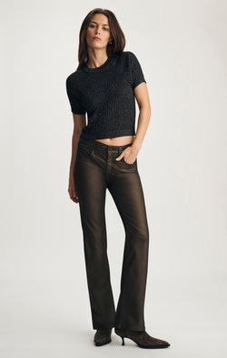 VICKY BOOTCUT IN BROWN SHINY GOLD PREMIUM - Mavi Jeans
