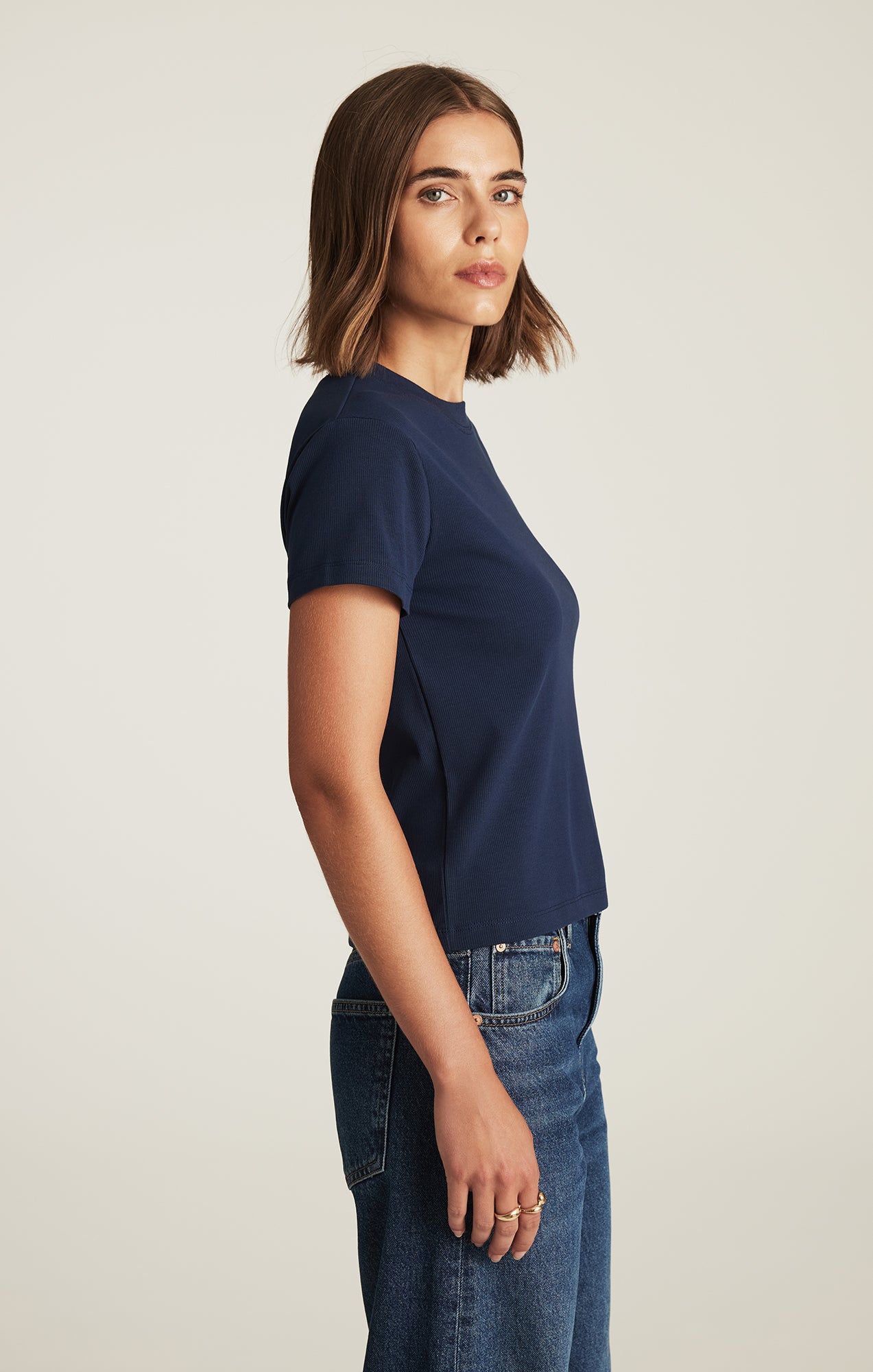 BASIC BABY T-SHIRT IN DRESS BLUES - Mavi Jeans