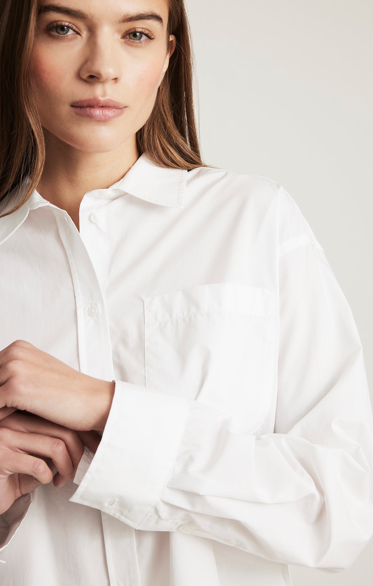 ONE POCKET BUTTON-UP SHIRT IN WHITE - Mavi Jeans