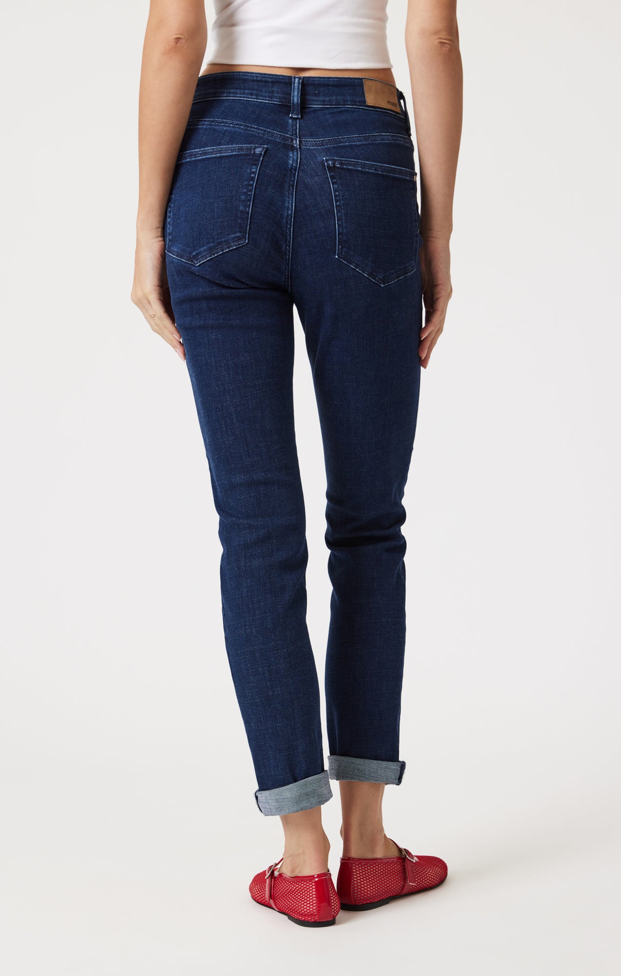 KATHLEEN SLIM BOYFRIEND IN DEEP BLUE FEATHER BLUE - Mavi Jeans