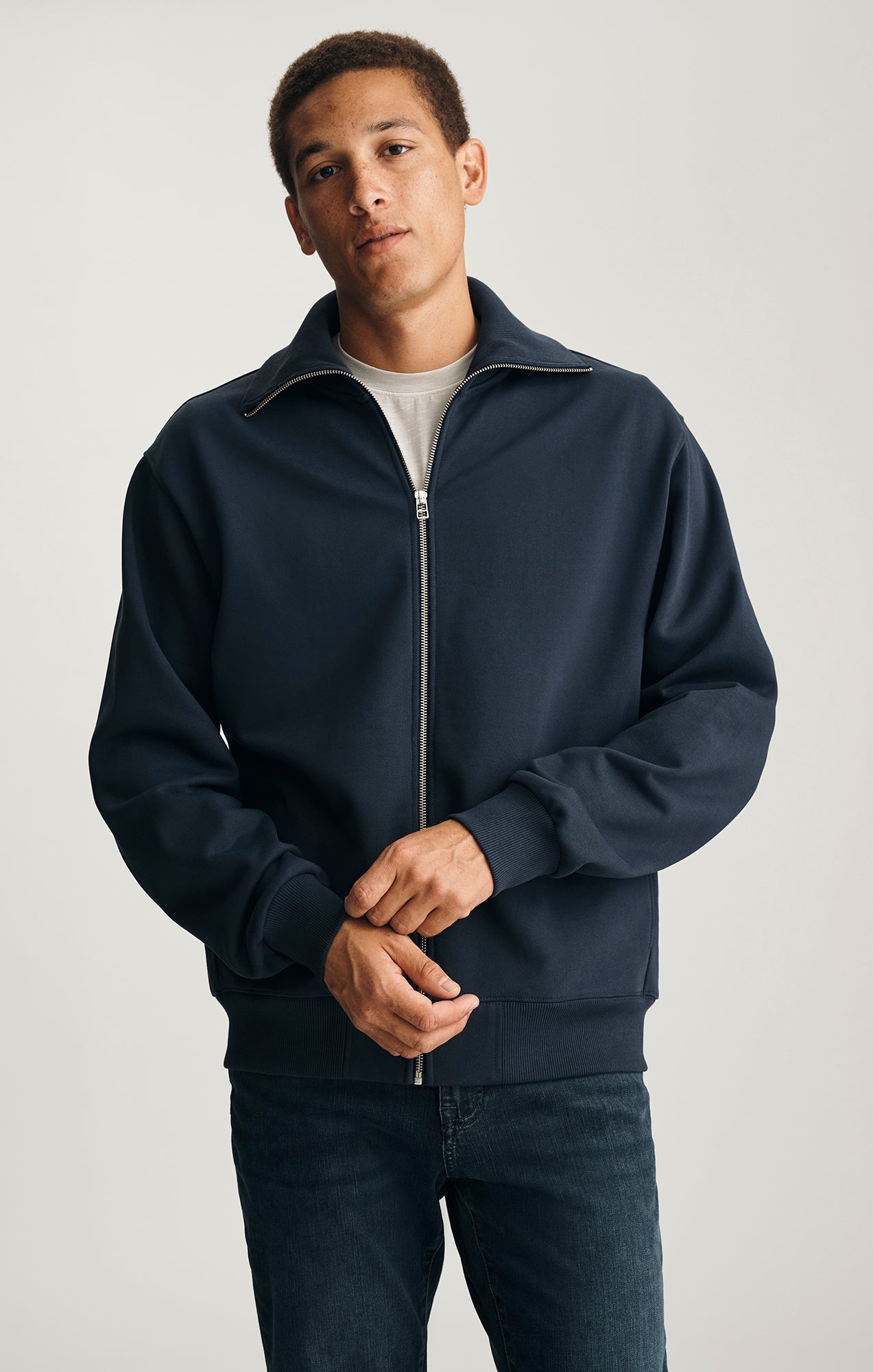 Mavi Men's Edition Full Zip Sweatshirt In Total Eclipse – Mavi Canada