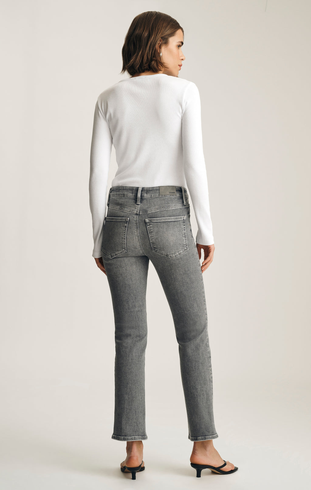 KENDRA STRAIGHT LEG IN GREY USED FLEX BLUE - Mavi Jeans