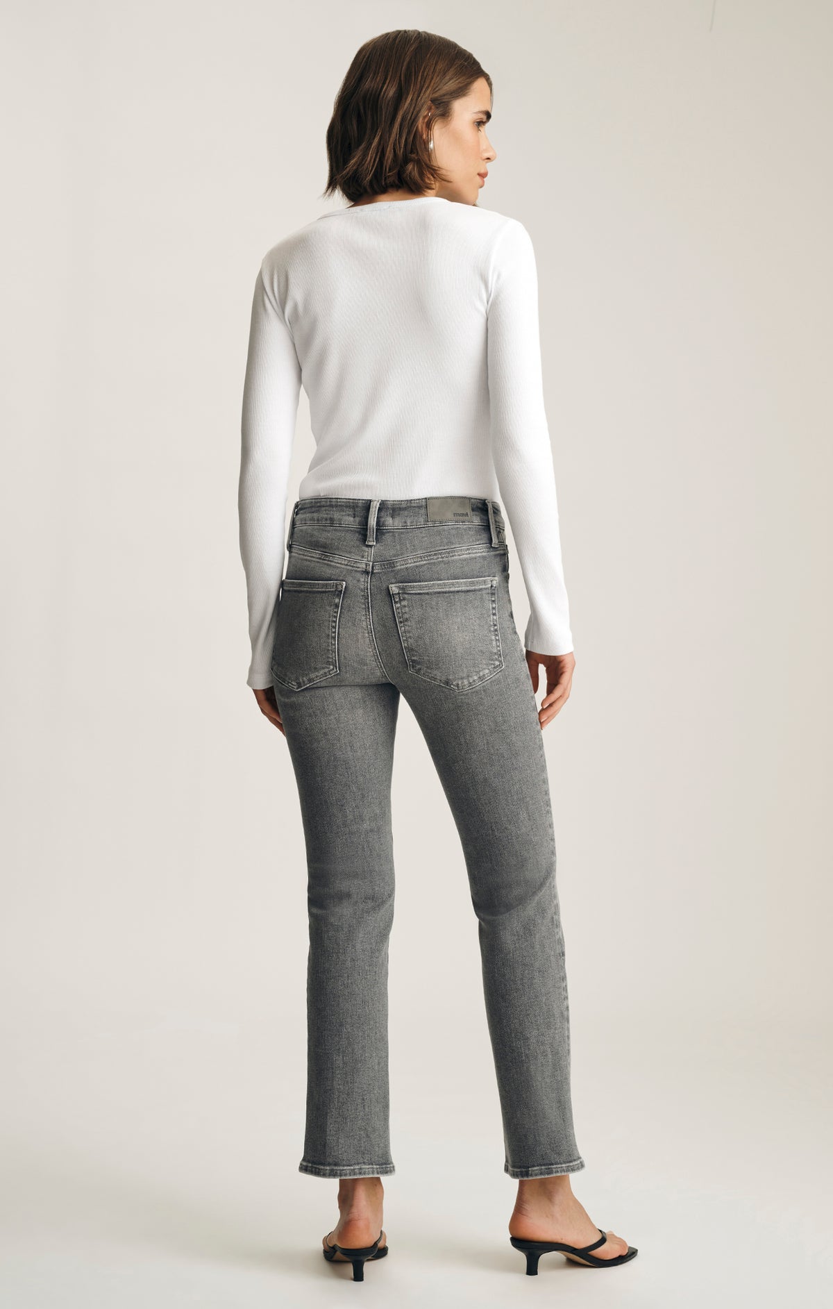 KENDRA STRAIGHT LEG IN GREY USED FLEX BLUE - Mavi Jeans