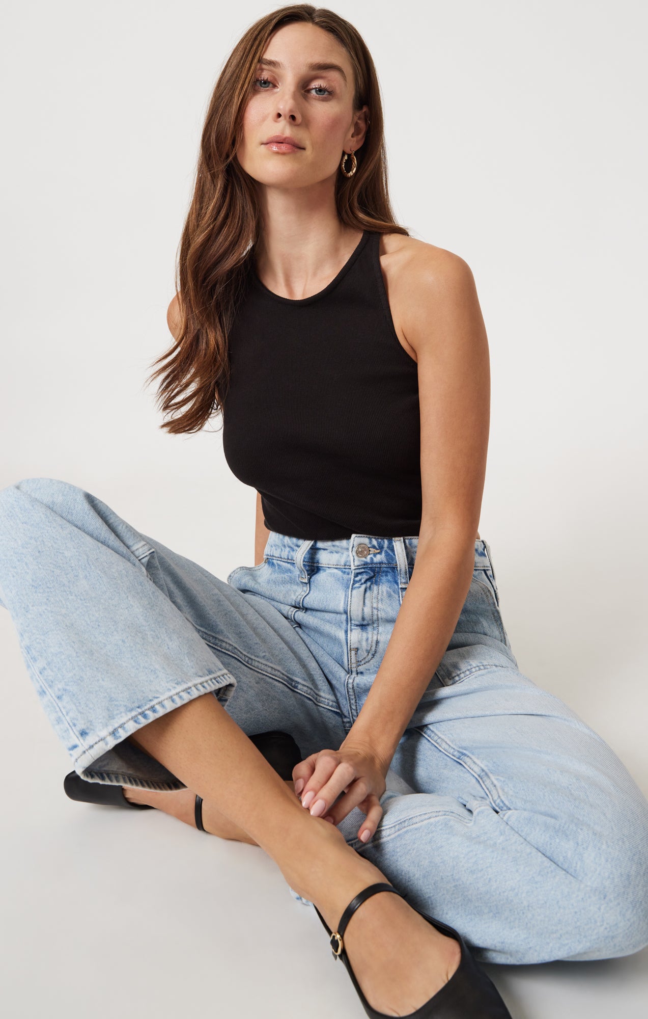 CATALINA STRAIGHT LEG UTILITY IN BLEACHED WELL BLUE - Mavi Jeans