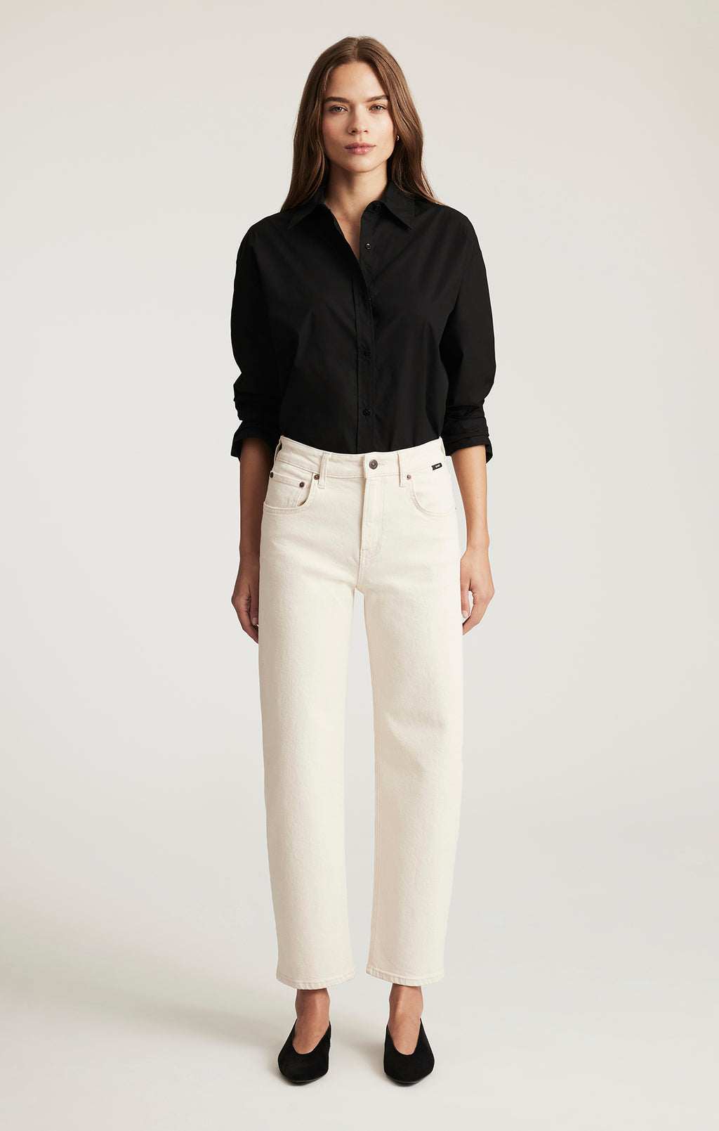 NICA BARREL IN BEIGE CLASSIC BLUE - Mavi Jeans
