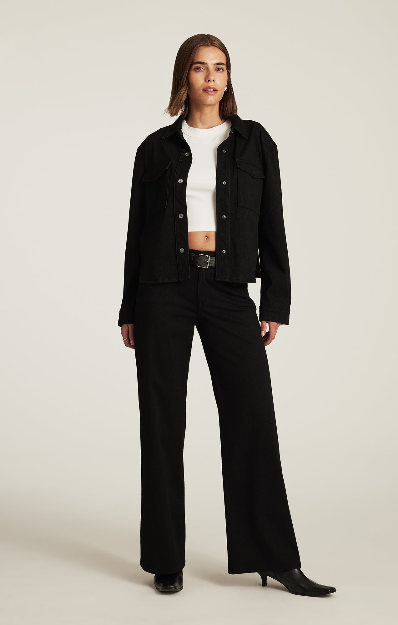 SABRINA WIDE LEG IN BLACK MOVE - Mavi Jeans