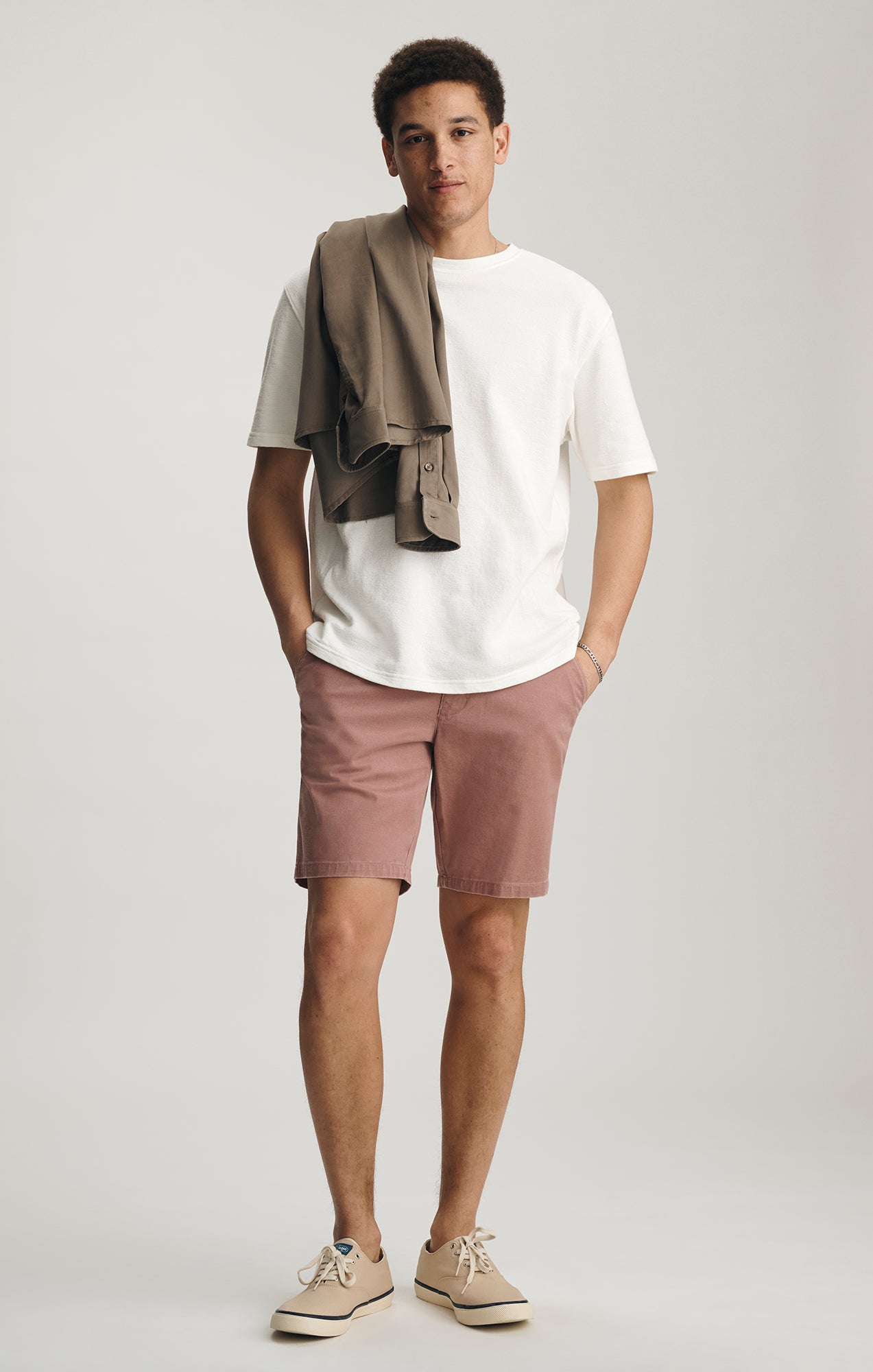 NOAH SHORTS IN ROSE VINTAGE COLORED - Mavi Jeans