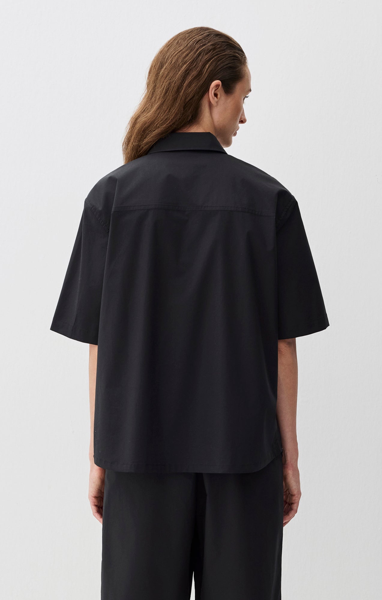 OVERSIZED STRUCTURED SHIRT IN BLACK - Mavi Jeans