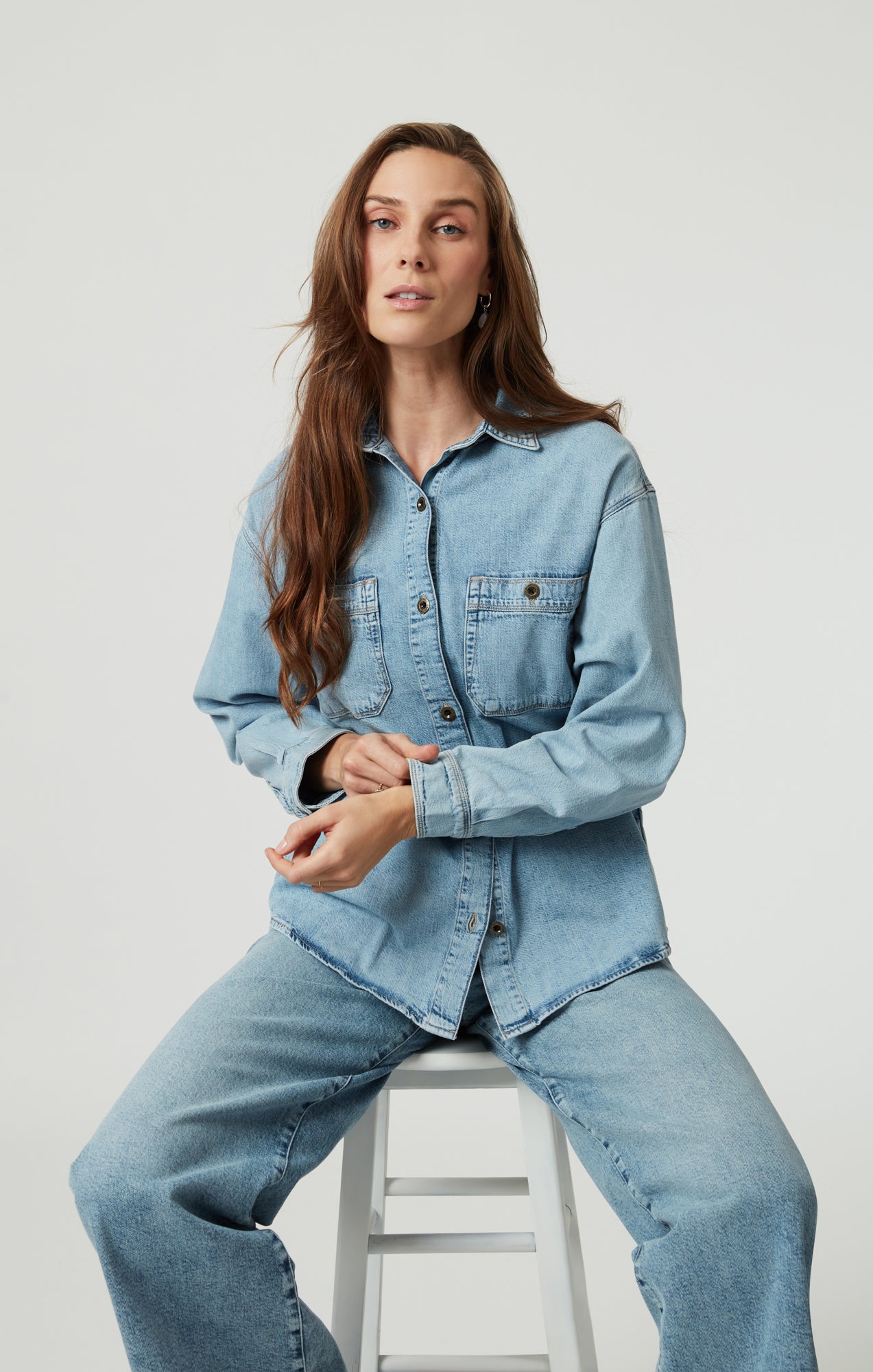 SUSAN DENIM SHIRT IN LIGHT USED DENIM - Mavi Jeans