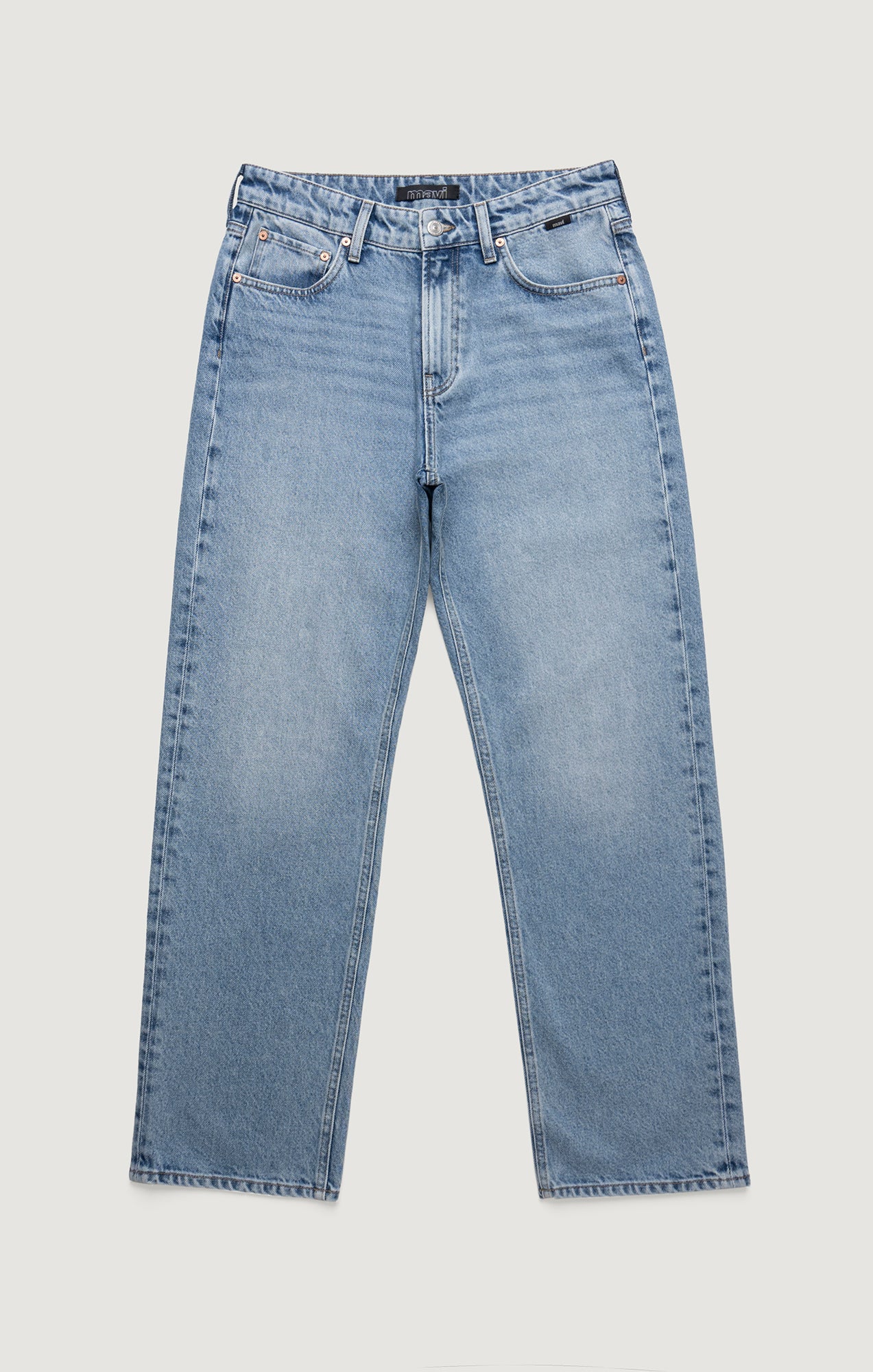 SAVANNAH STRAIGHT LEG IN LIGHT BRUSHED CLASSIC DENIM