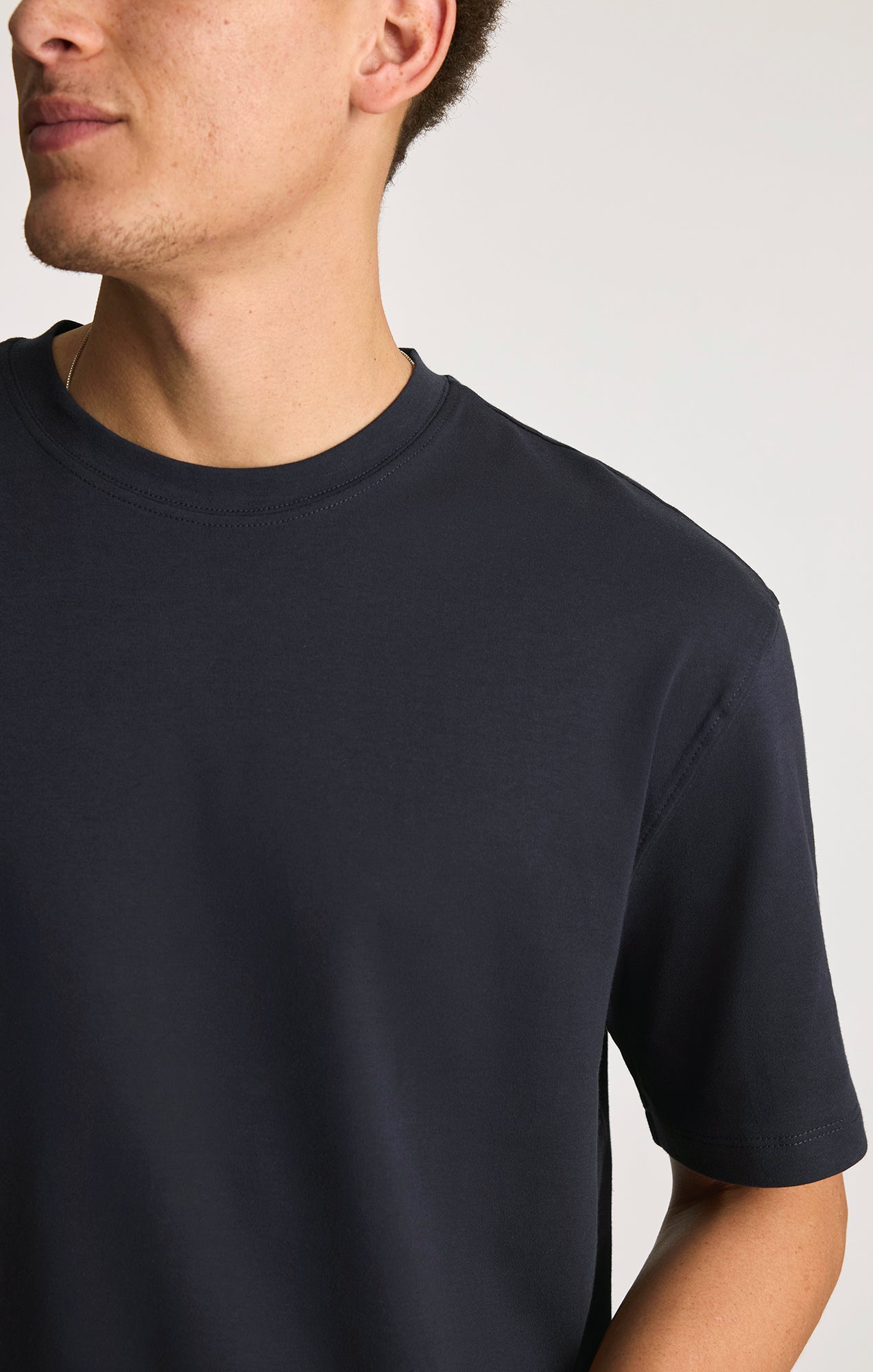 INTERLOCK CREW NECK T-SHIRT IN NIGHT SKY - Mavi Jeans