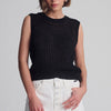 KNIT TANK TOP IN BLACK - Mavi Jeans