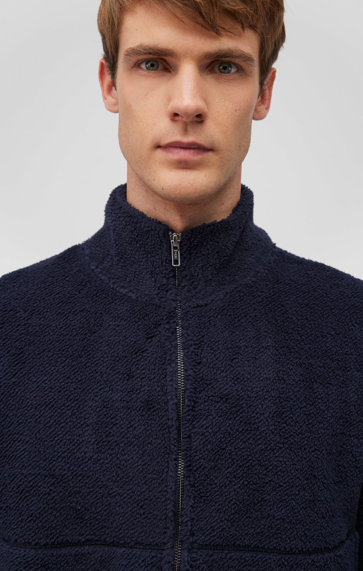 FLEECE JACKET IN NAVY BLAZER - Mavi Jeans