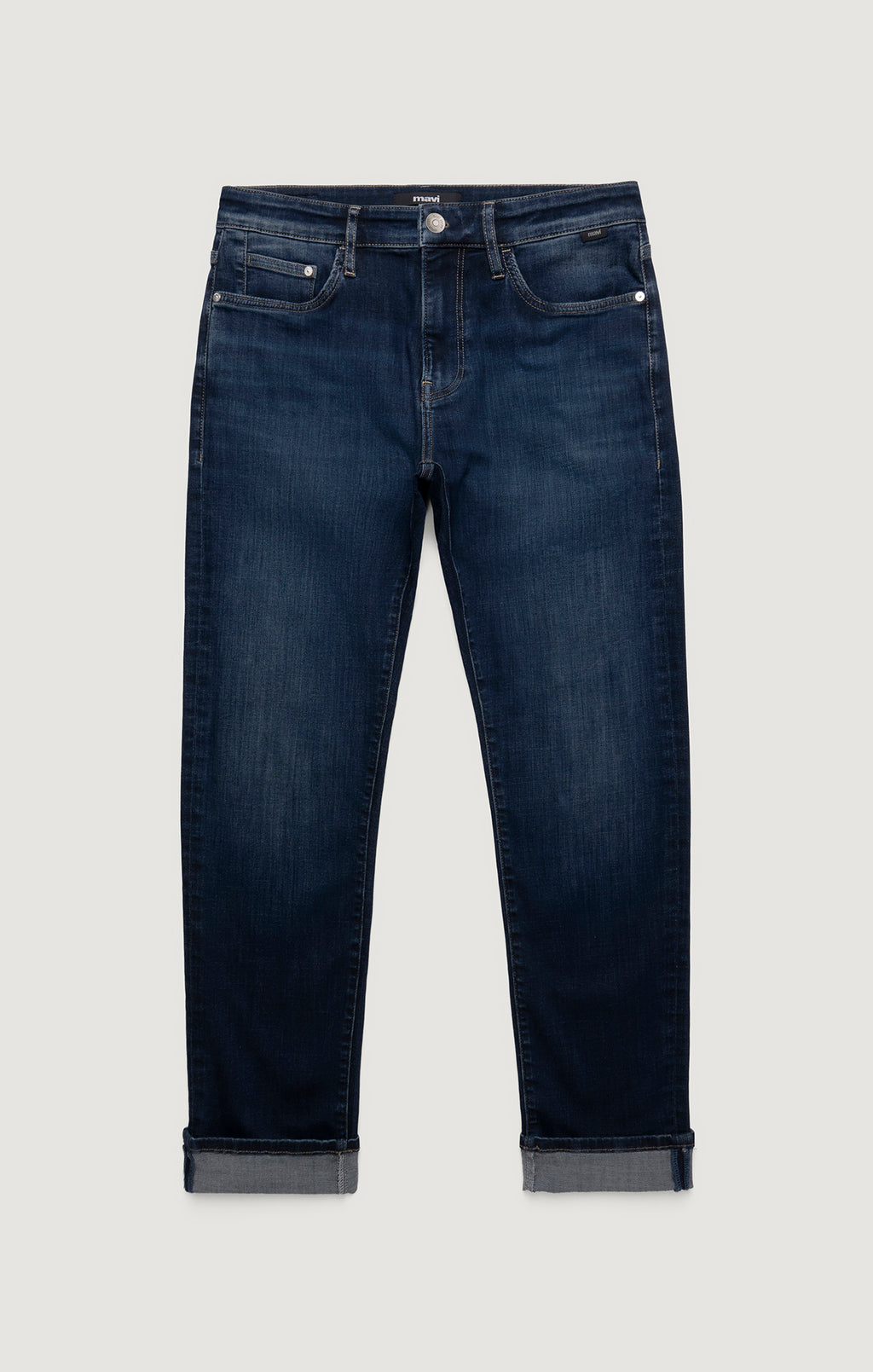 JAKE SLIM LEG IN MIDNIGHT BRUSHED FEATHER BLUE - Mavi Jeans