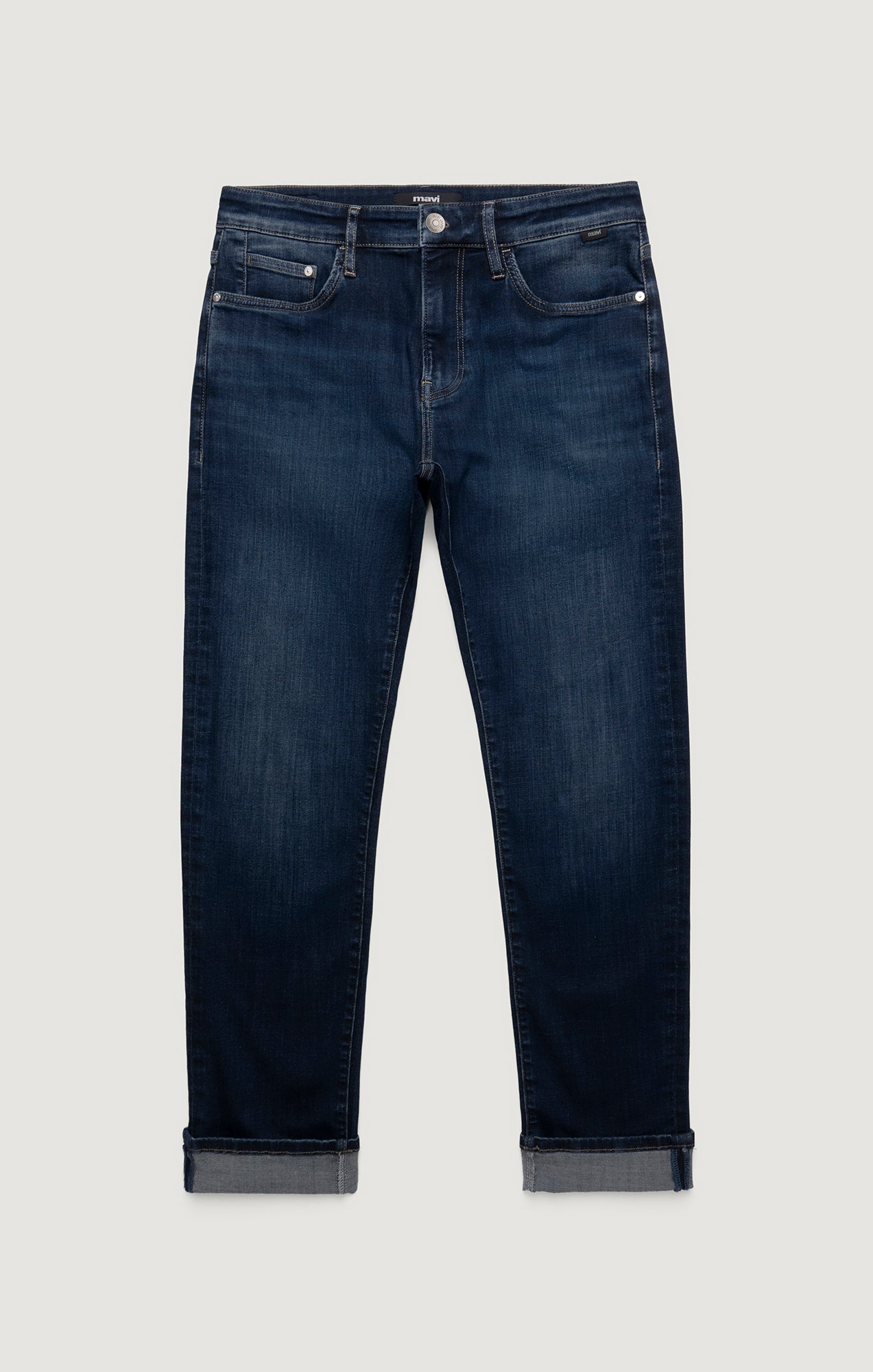 JAKE SLIM LEG IN MIDNIGHT BRUSHED FEATHER BLUE - Mavi Jeans