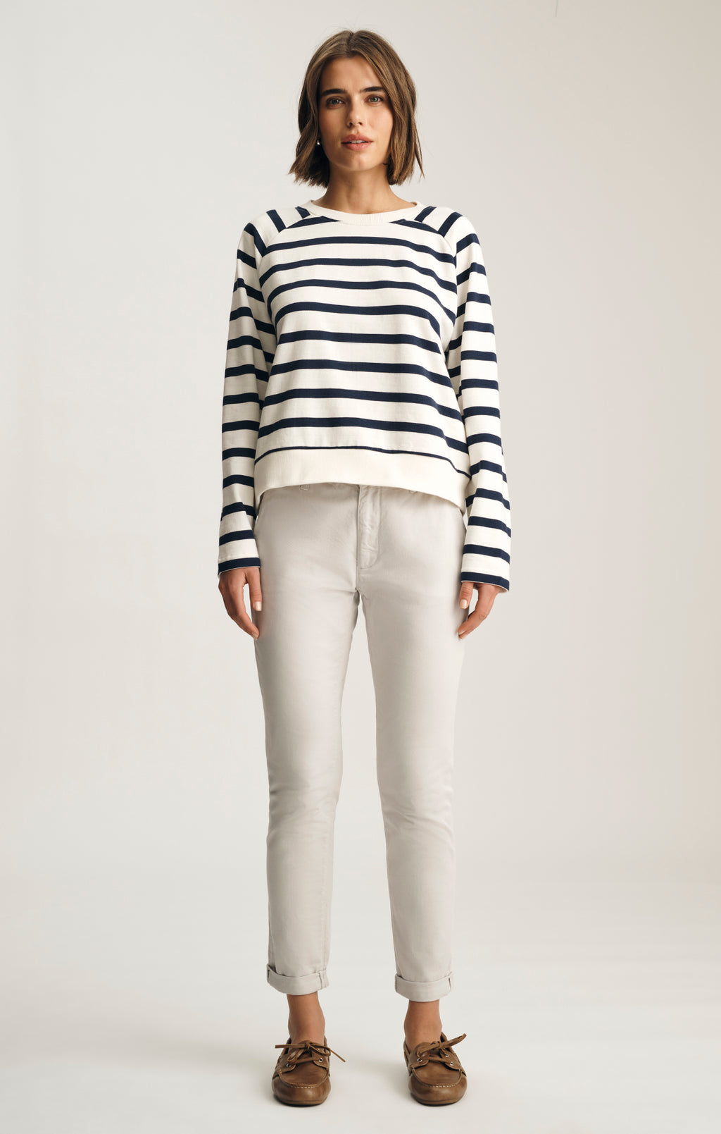 KATHLEEN SLIM CHINO IN PEARLY RIVER TWILL - Mavi Jeans