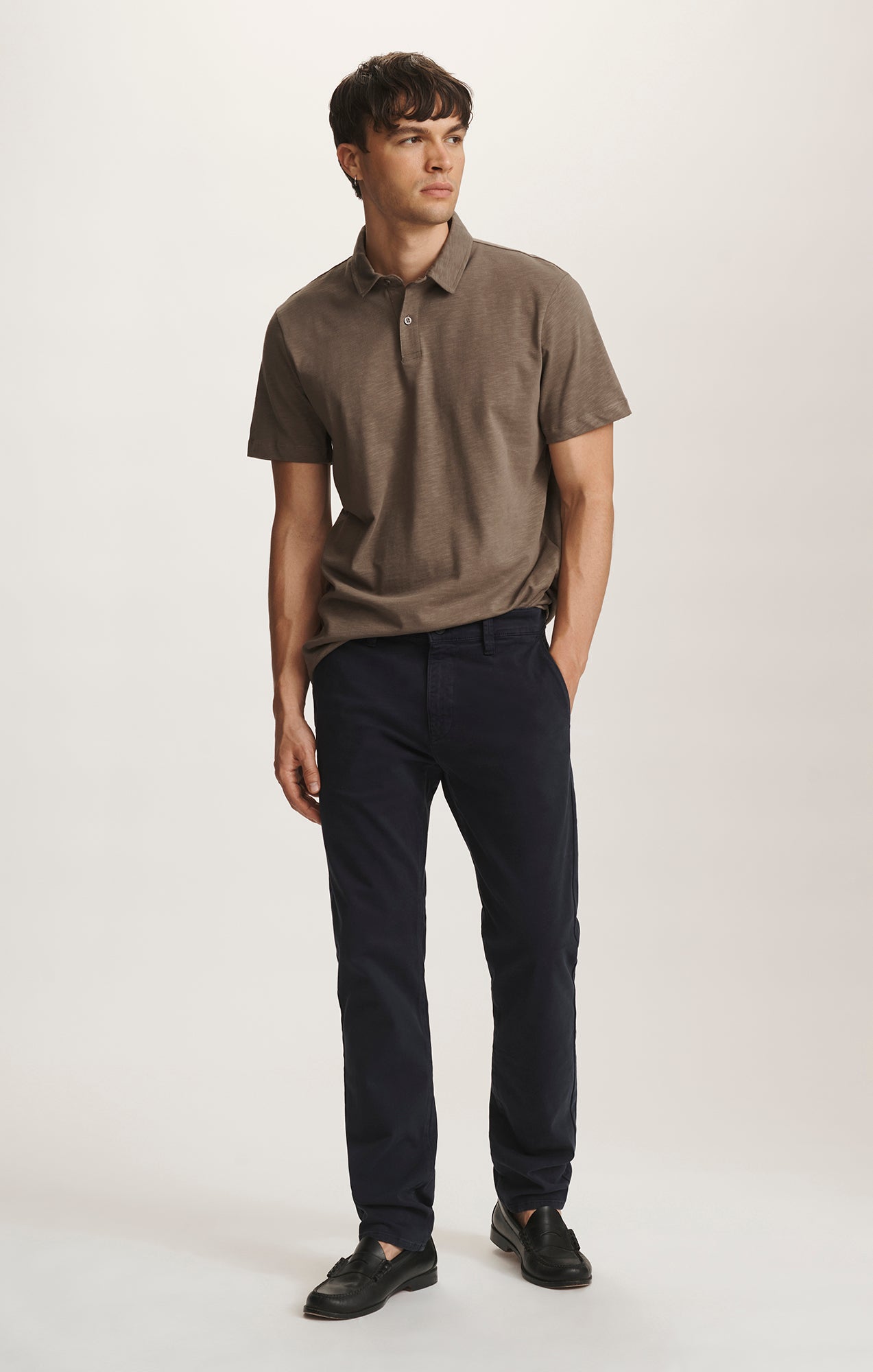 MILTON SLIM STRAIGHT CHINO IN DARK NAVY CASUAL TWILL - Mavi Jeans