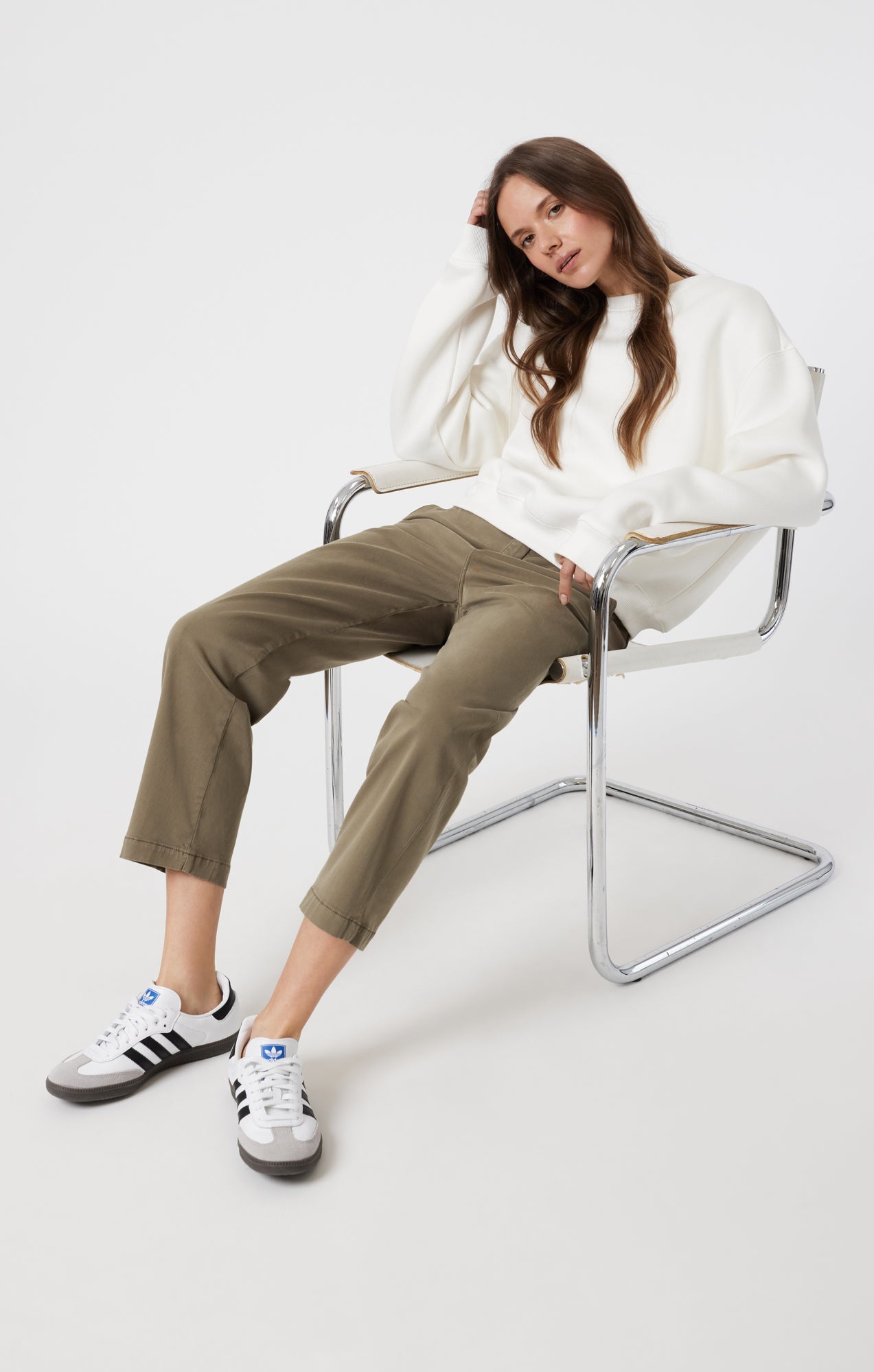 LAUREN STRAIGHT CHINO IN DUSKY CASUAL TWILL - Mavi Jeans