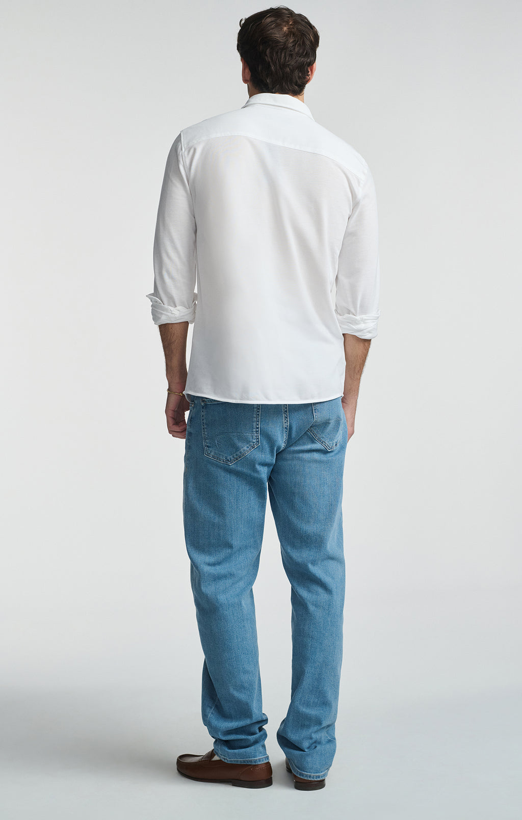 LONG SLEEVE BUTTON-UP SHIRT IN WHITE - Mavi Jeans