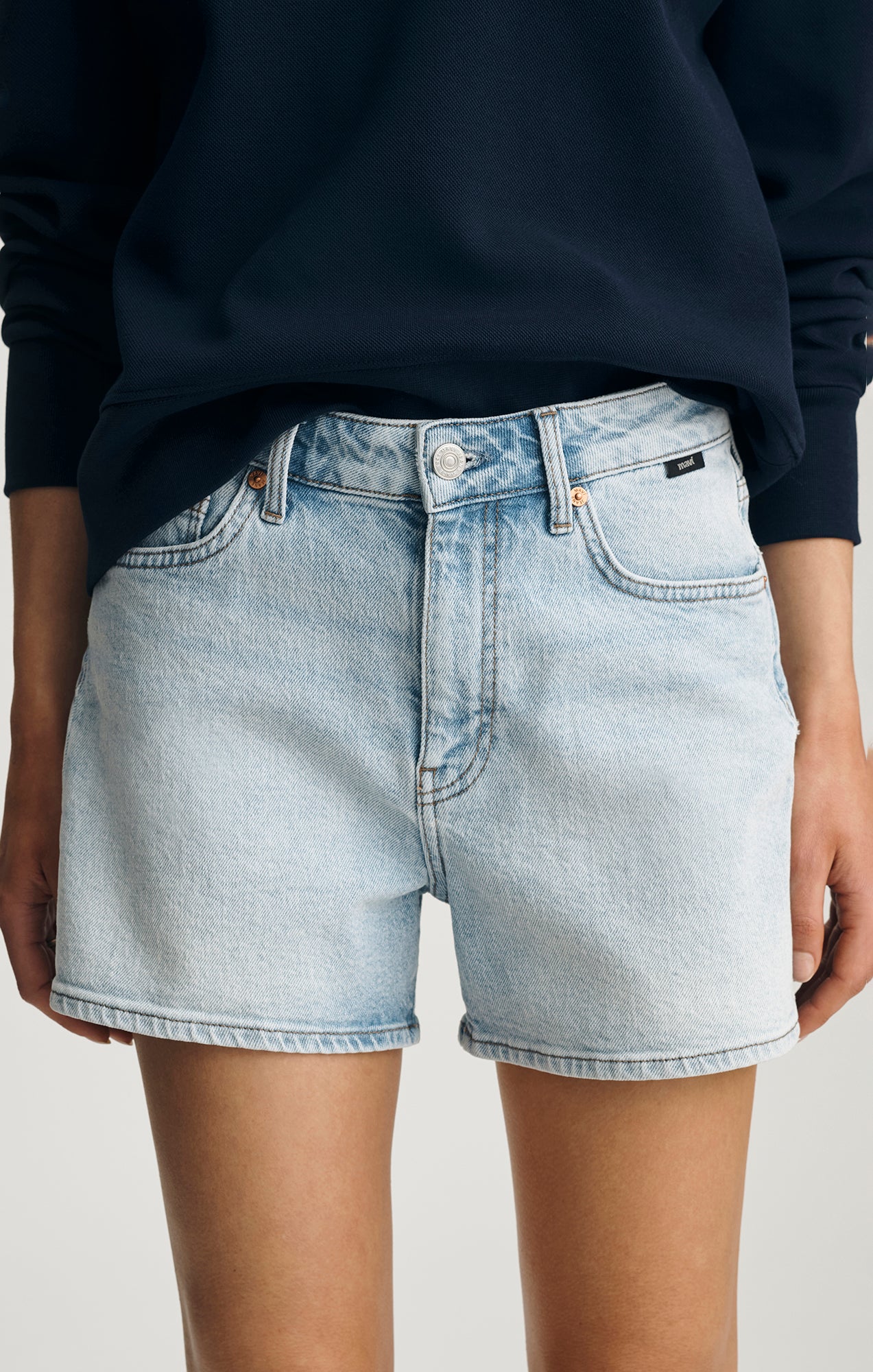 HEIDI SHORTS IN LIGHT BRUSHED CLASSIC BLUE - Mavi Jeans