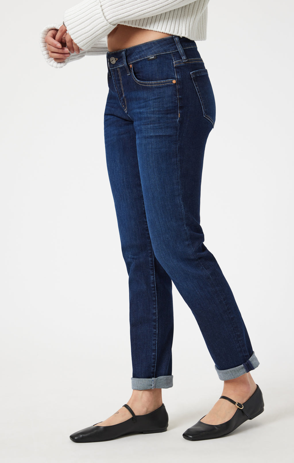 EMMA SLIM BOYFRIEND IN DEEP FLEX BLUE - Mavi Jeans