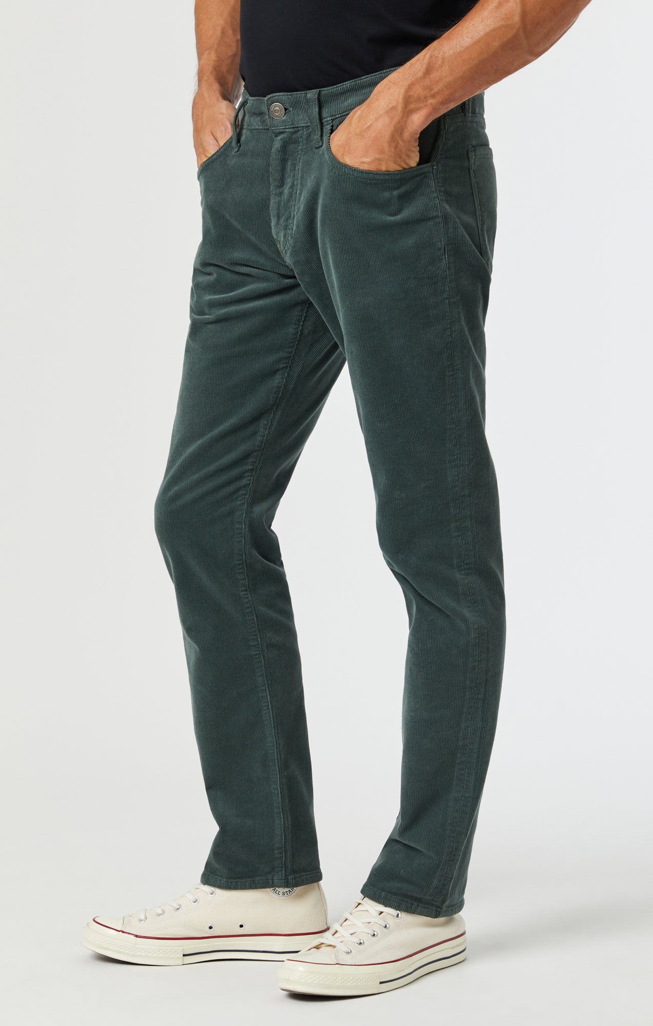 MARCUS SLIM STRAIGHT LEG IN EVERGREEN CORD - Mavi Jeans