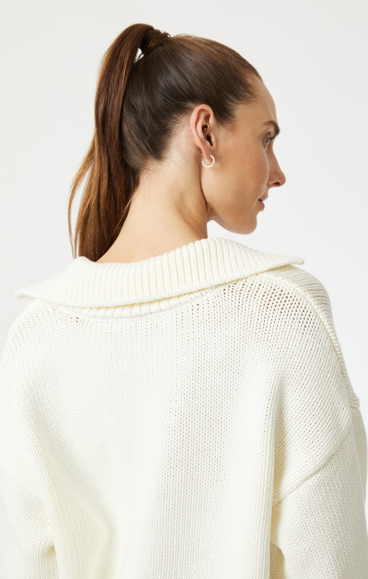 POLO SWEATER IN COCONUT MILK - Mavi Jeans