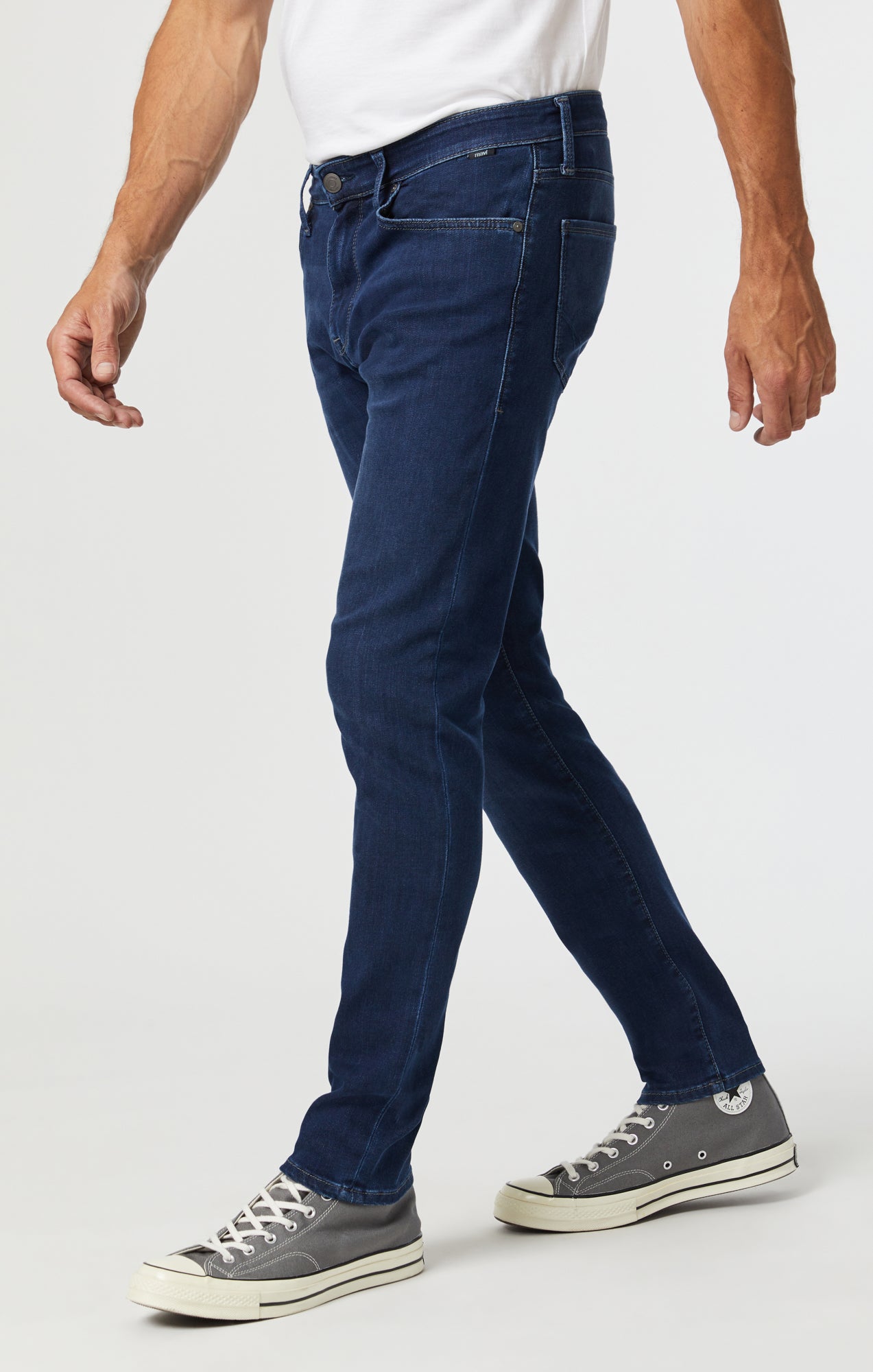 Mavi Men's James Skinny Leg Jeans In Dark Blue Supermove