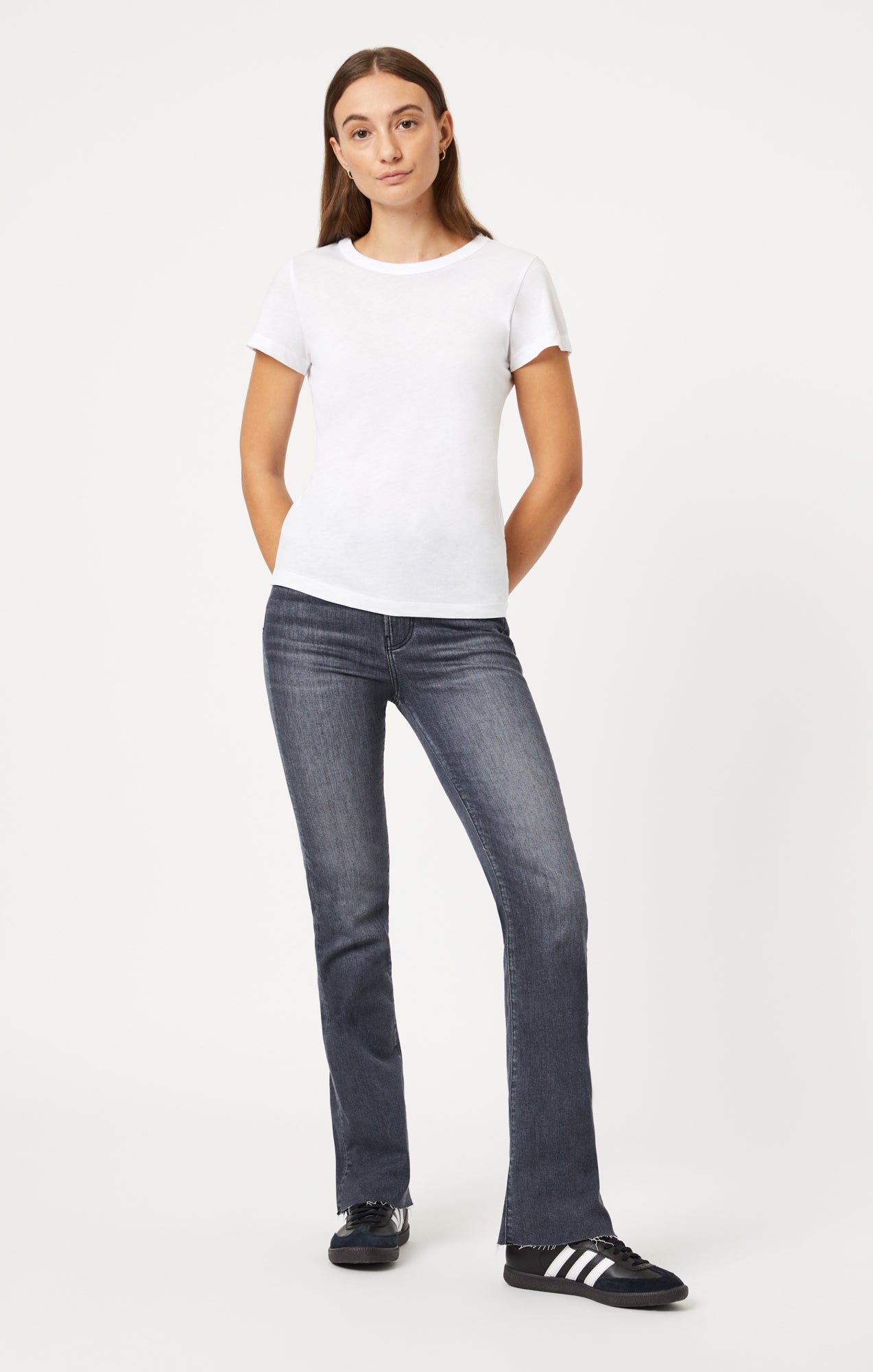SLIM CREW NECK T-SHIRT IN WHITE - Mavi Jeans