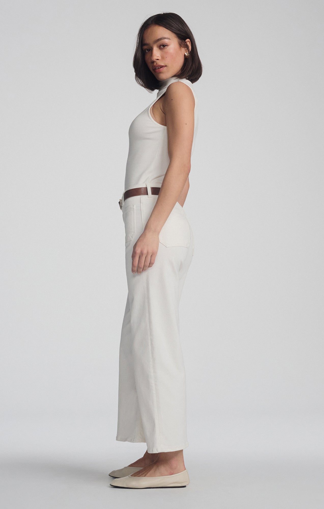 PALOMA MARINE WIDE LEG IN WHITE FLEX BLUE - Mavi Jeans