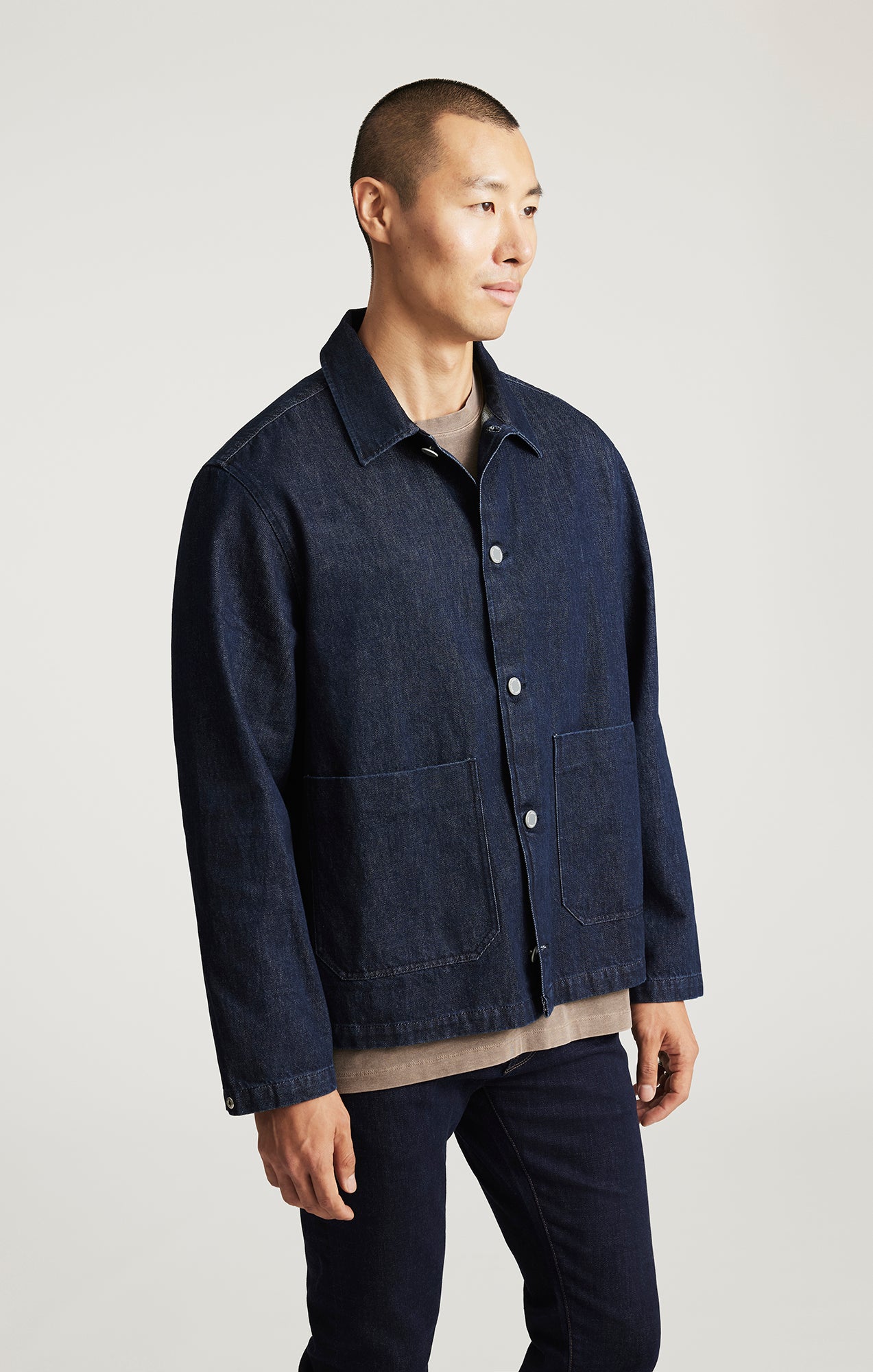 EDITION DOUBLE POCKET OVERSHIRT IN DARK INDIGO - Mavi Jeans